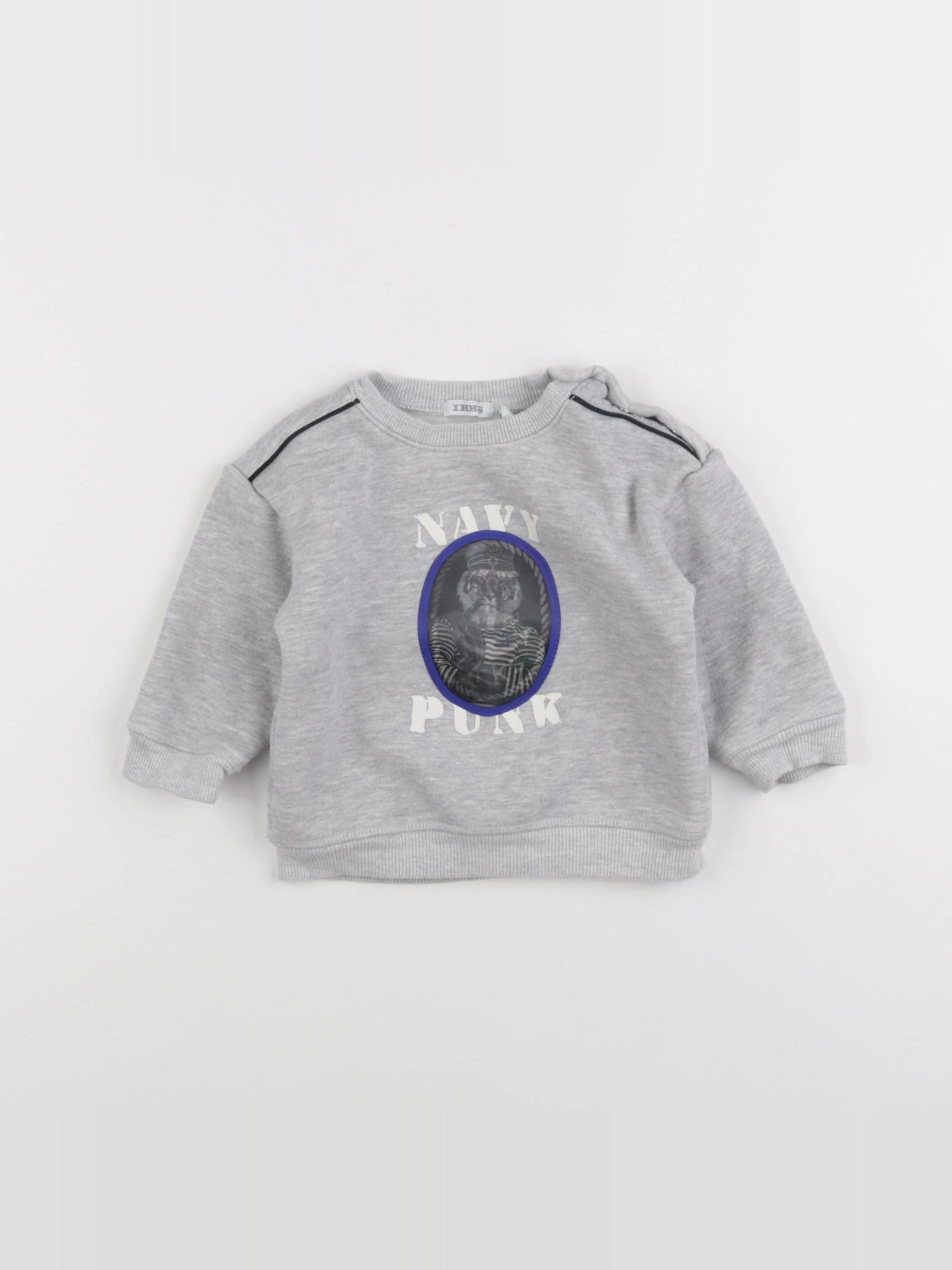 IKKS - sweat gris - 12 mois