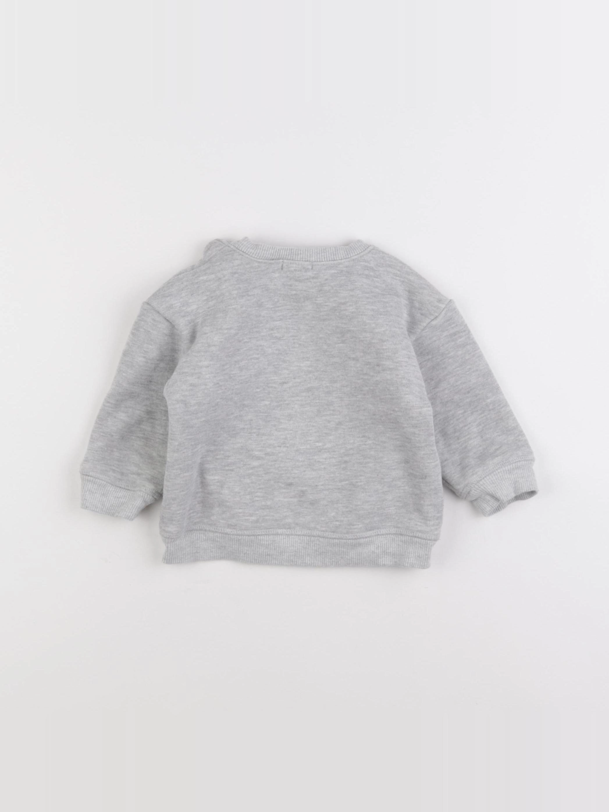 IKKS - sweat gris - 12 mois