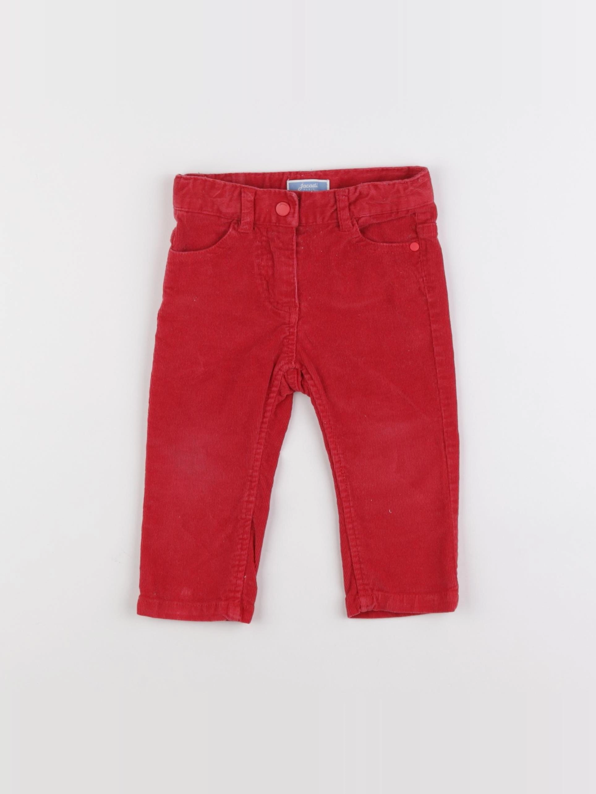Jacadi - pantalon rouge - 12 mois