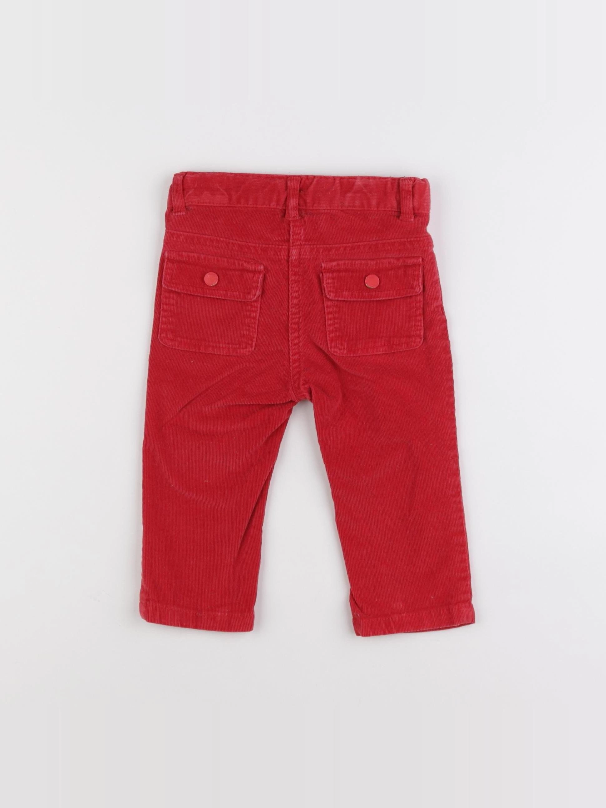 Jacadi - pantalon rouge - 12 mois
