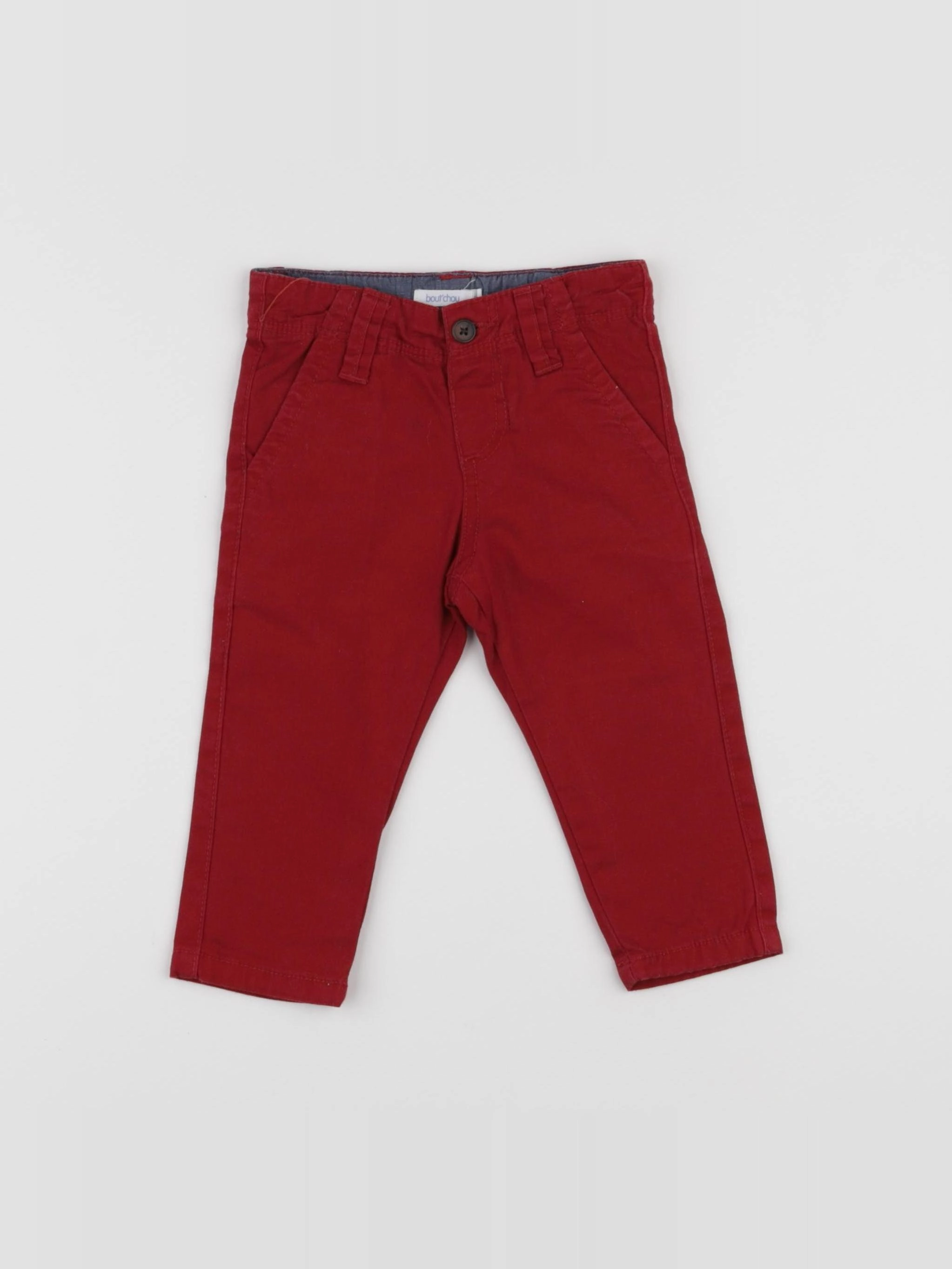 Boutchou - pantalon rouge - 6 mois