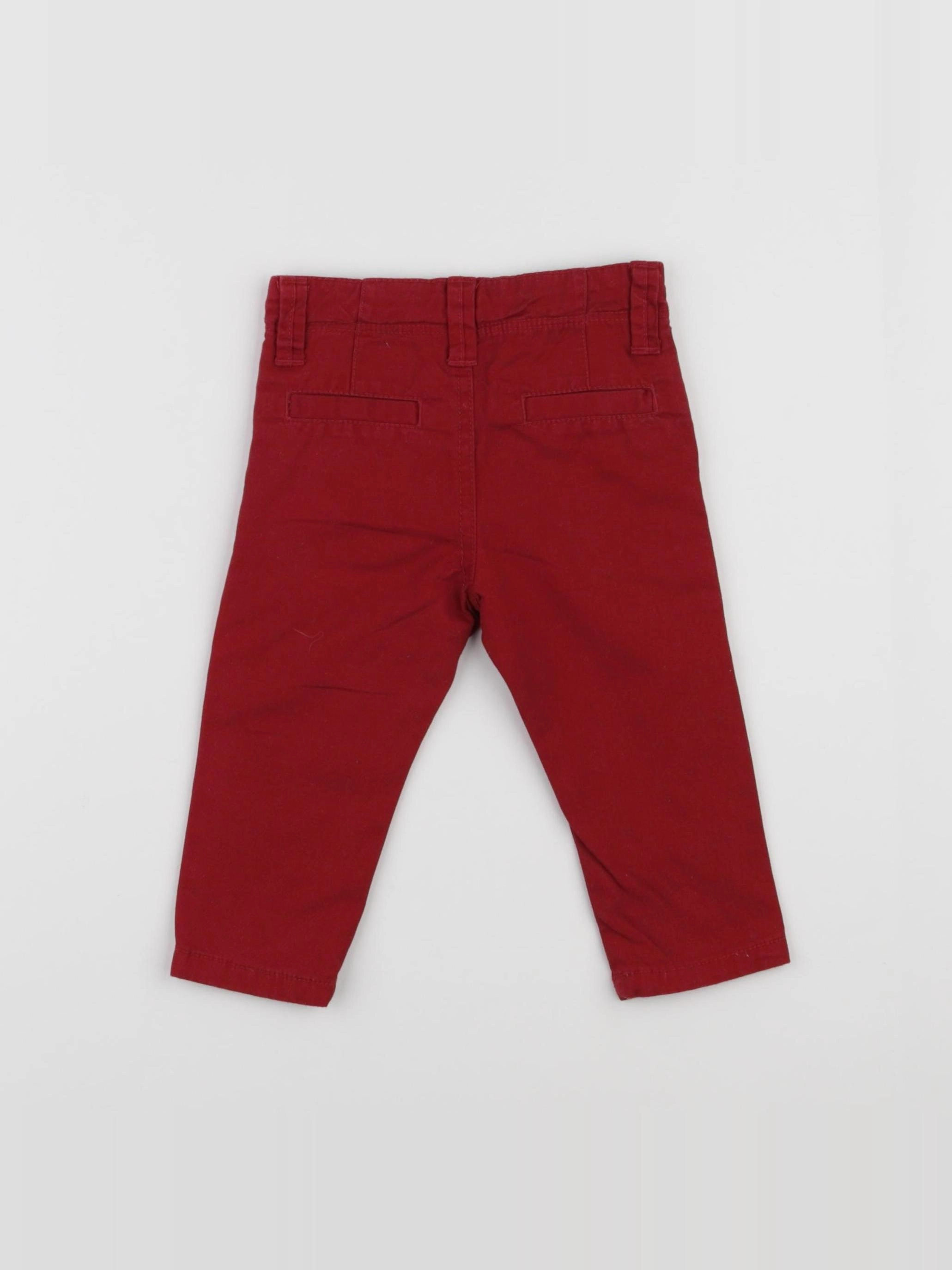 Boutchou - pantalon rouge - 6 mois