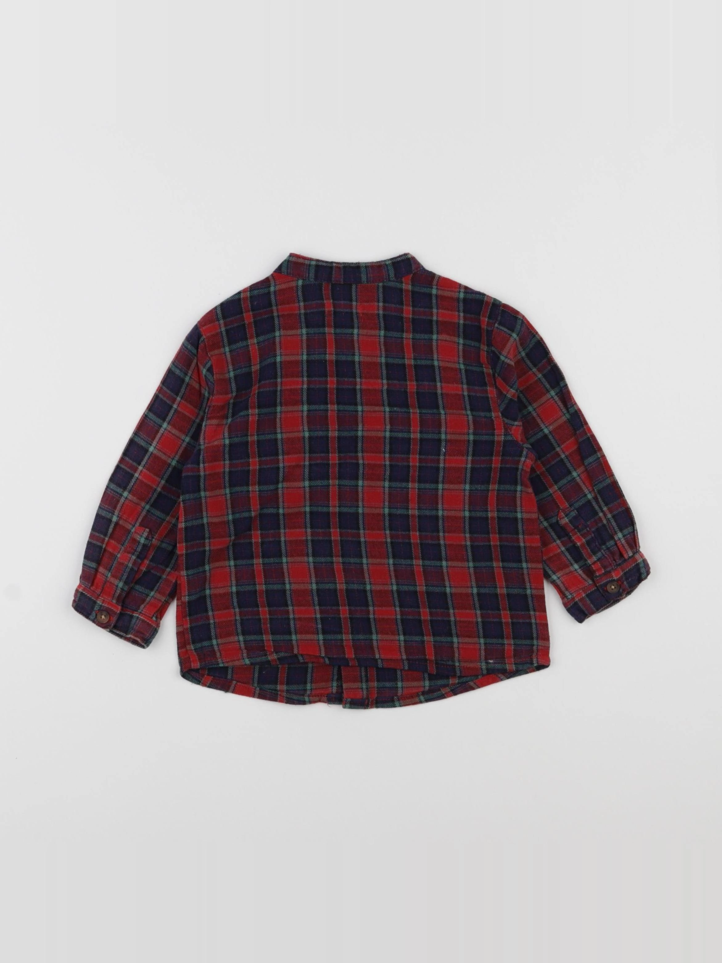 Boutchou - chemise rouge - 12 mois