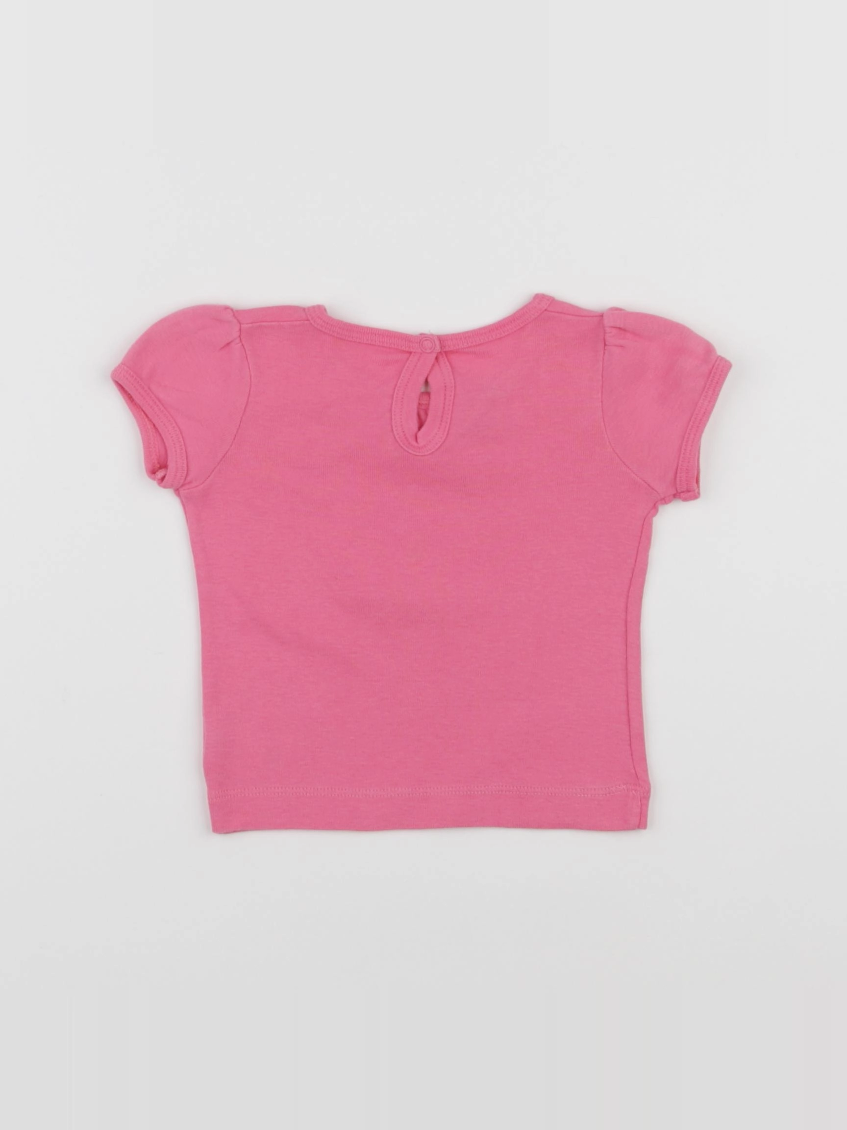 Petit Bateau - tee-shirt rose - 6 mois