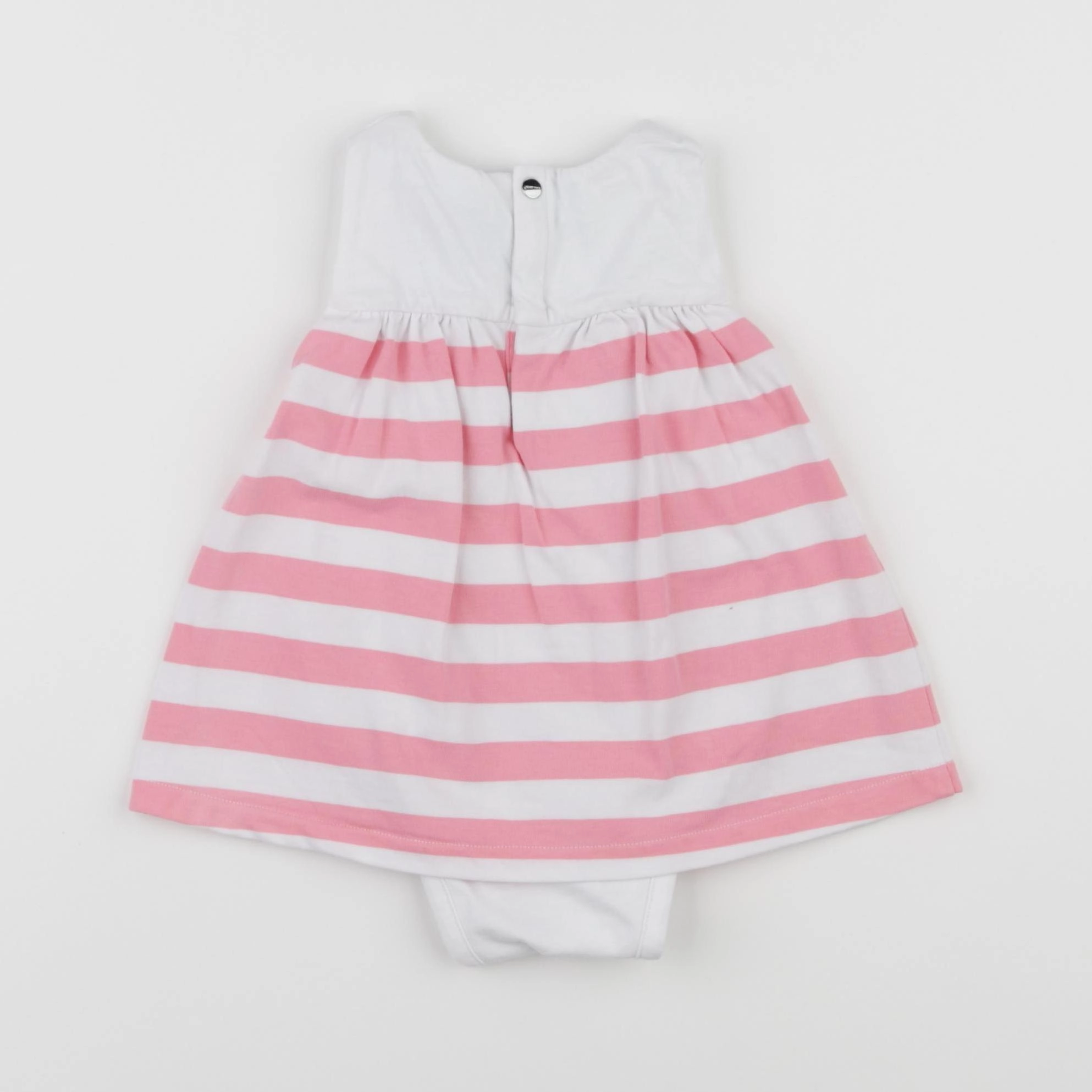Jacadi - body robe blanc, rose - 6 mois