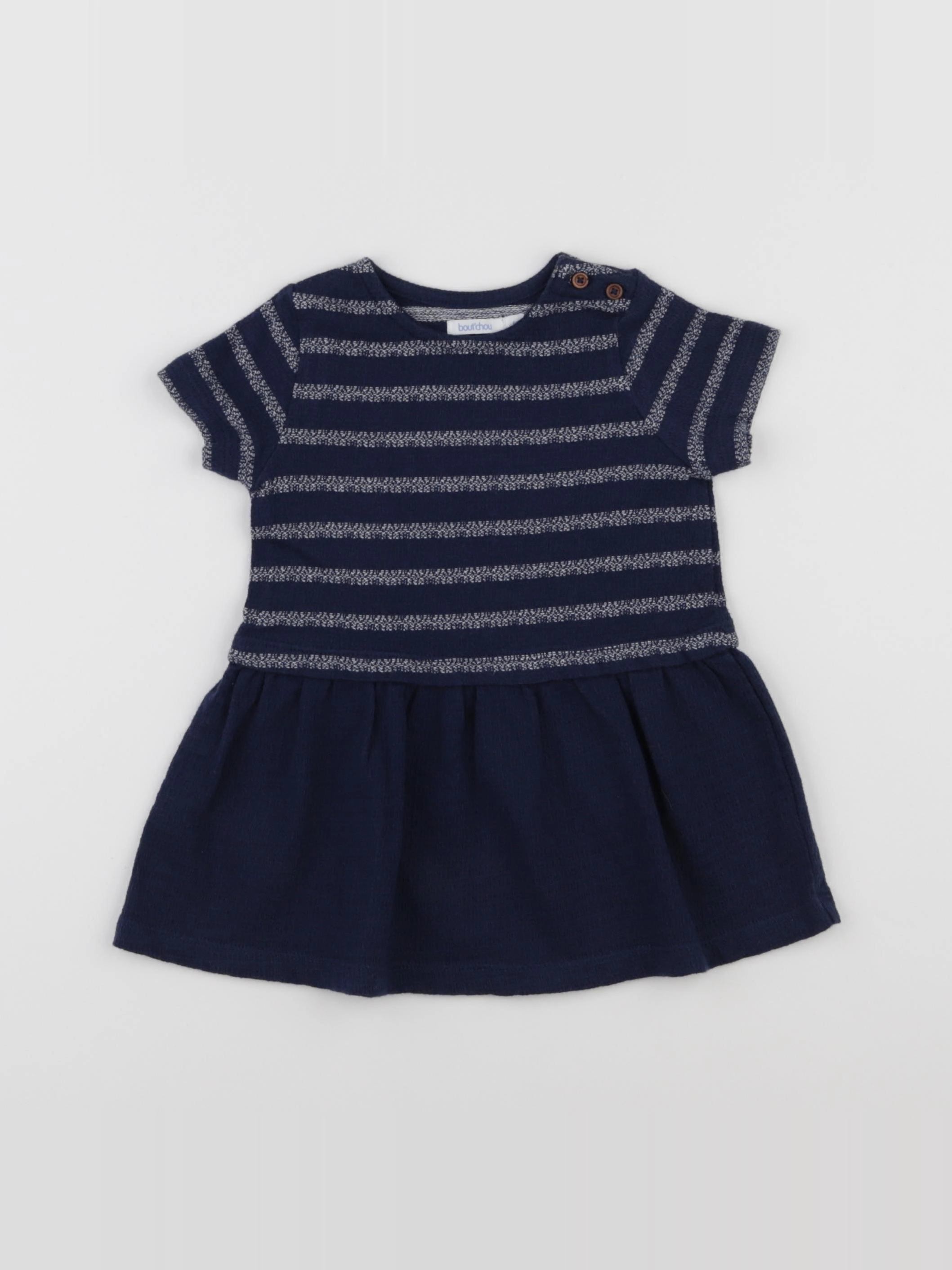 Boutchou - robe bleu - 6 mois