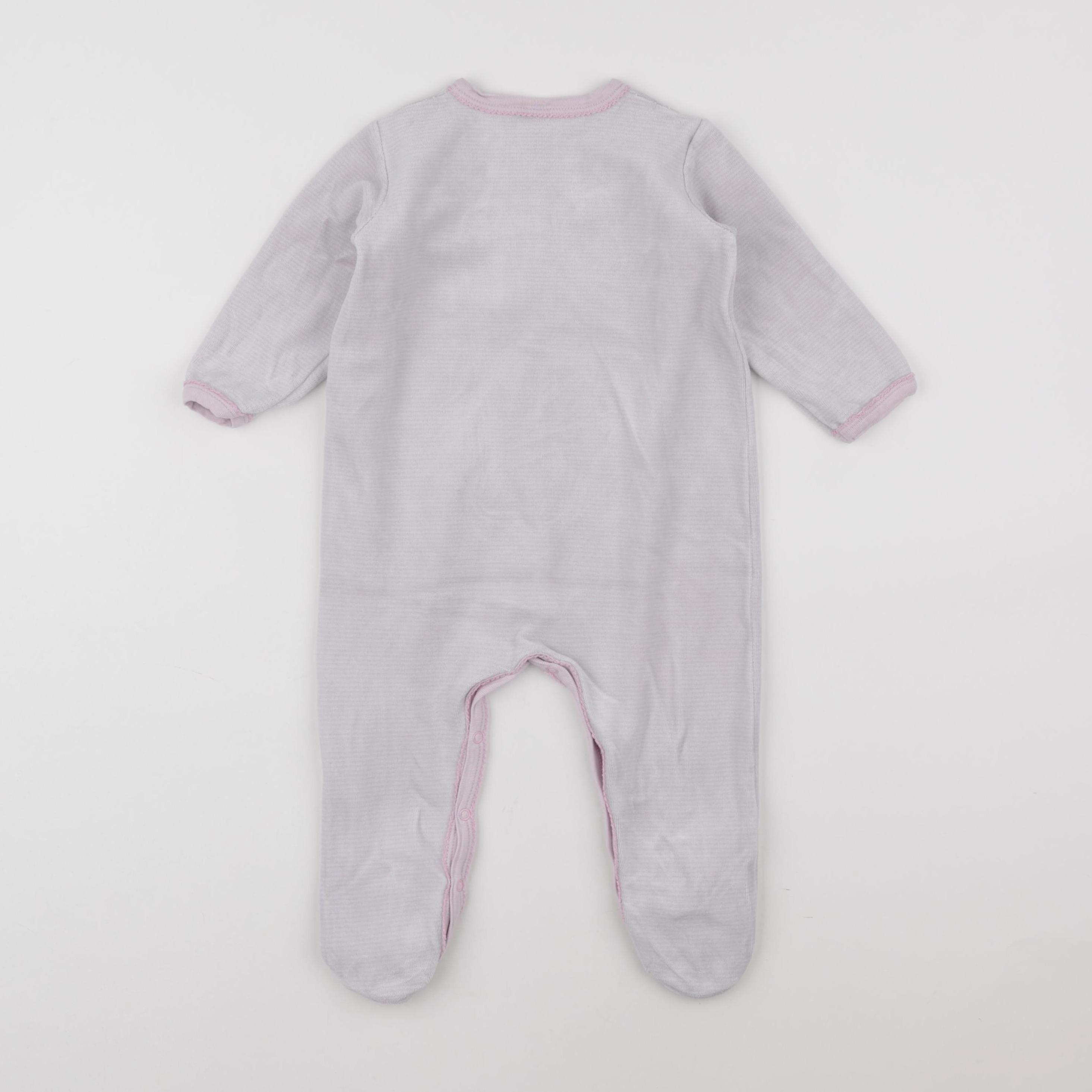 Petit Bateau - pyjama velours rose - 18 mois