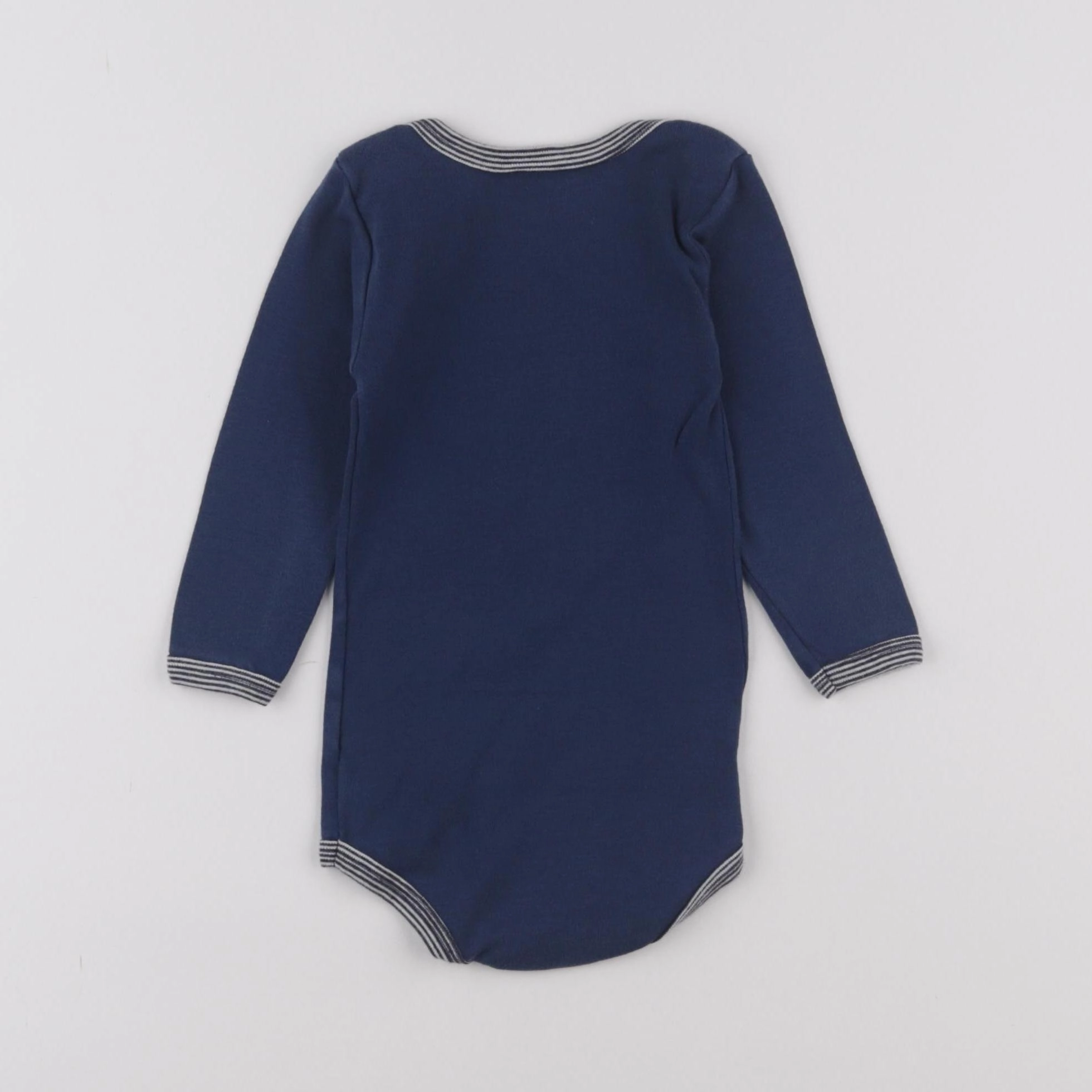 Petit Bateau - body bleu - 12 mois