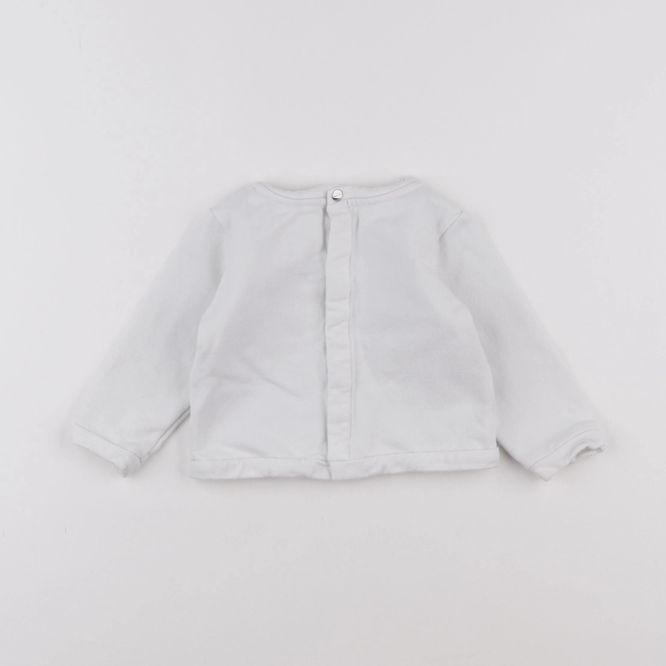 Jacadi - sweat blanc - 12 mois
