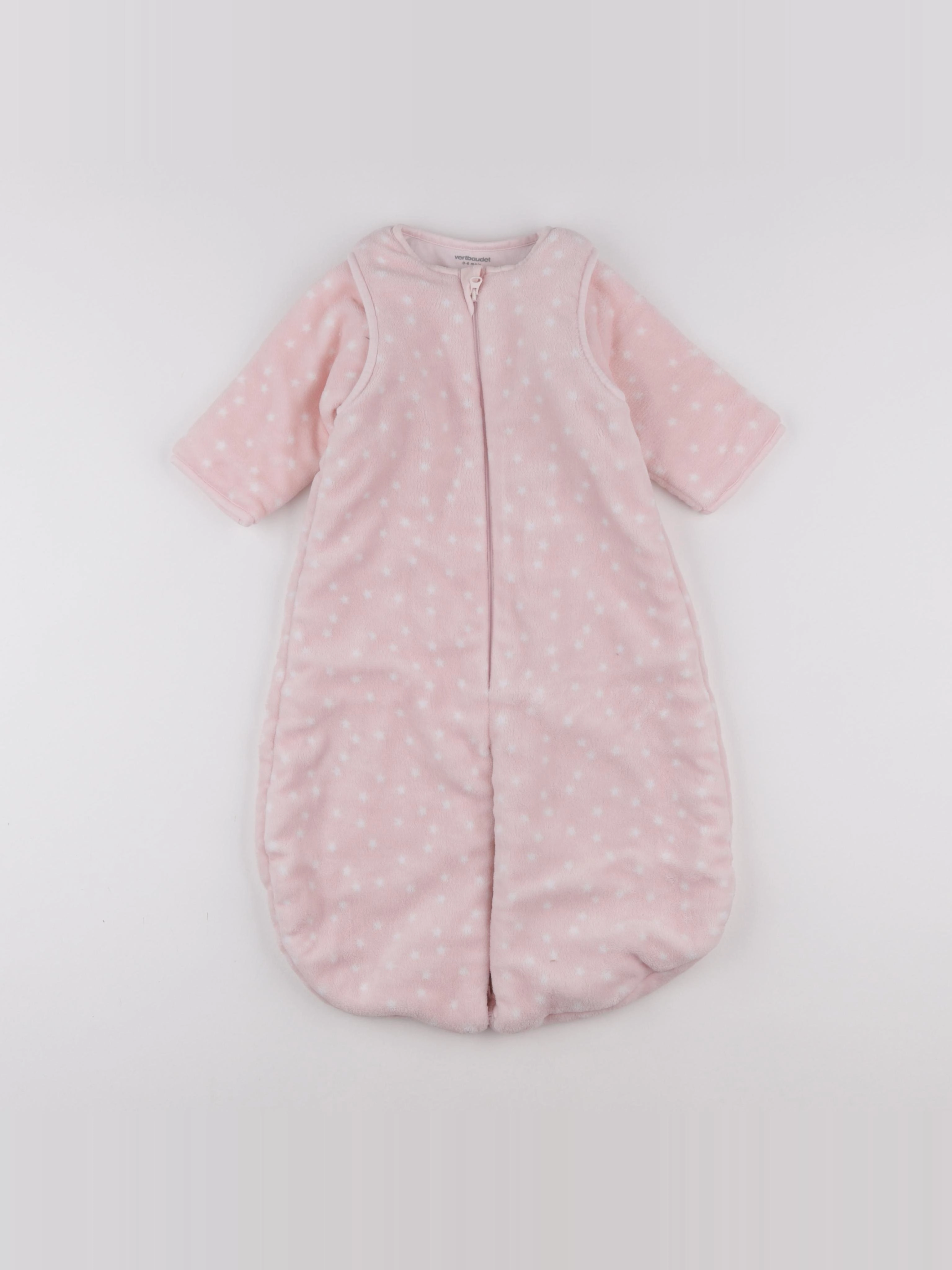 Vertbaudet - gigoteuse rose - 0/6 mois