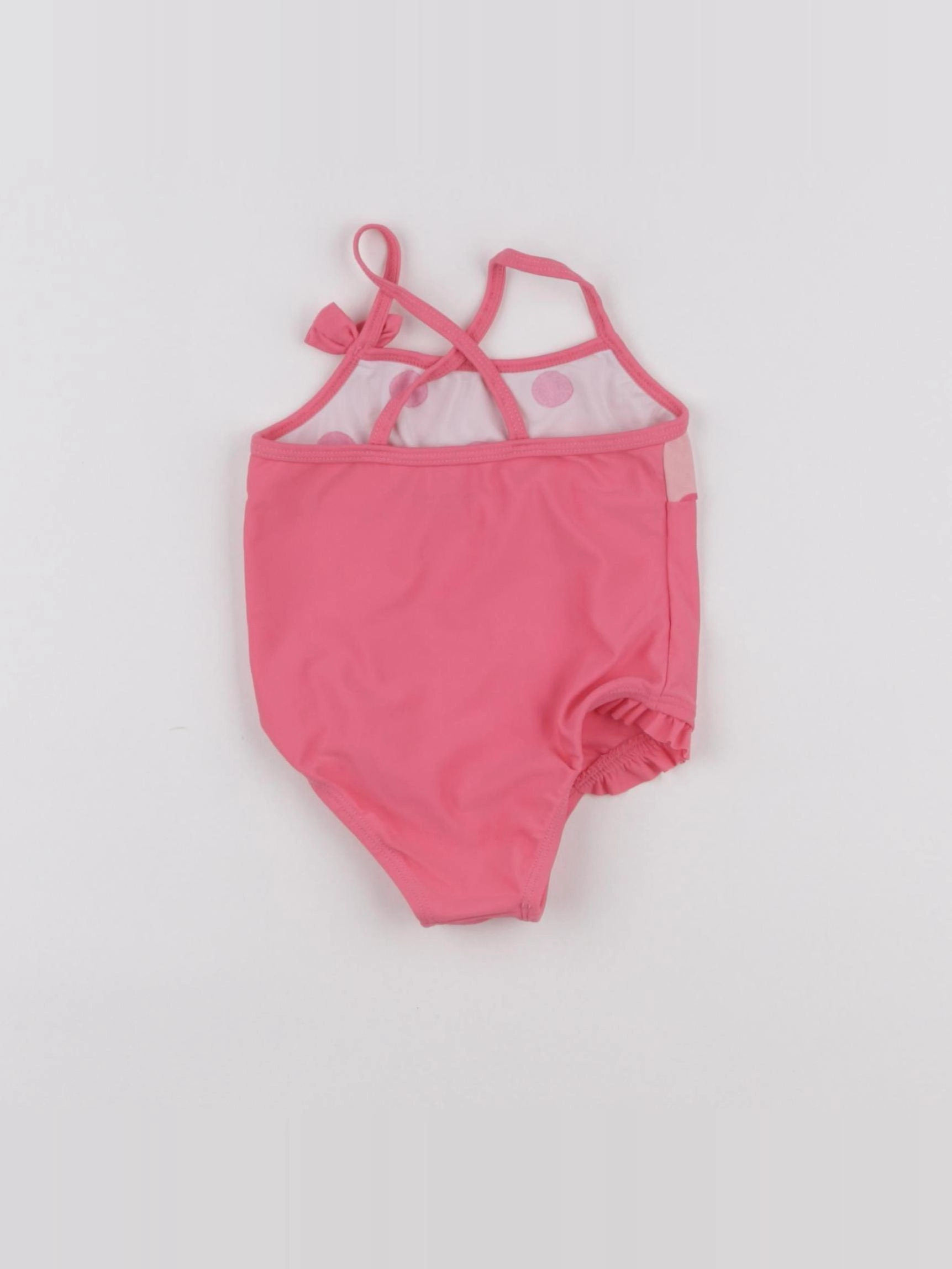 Vertbaudet - maillot de bain rose - 12 mois