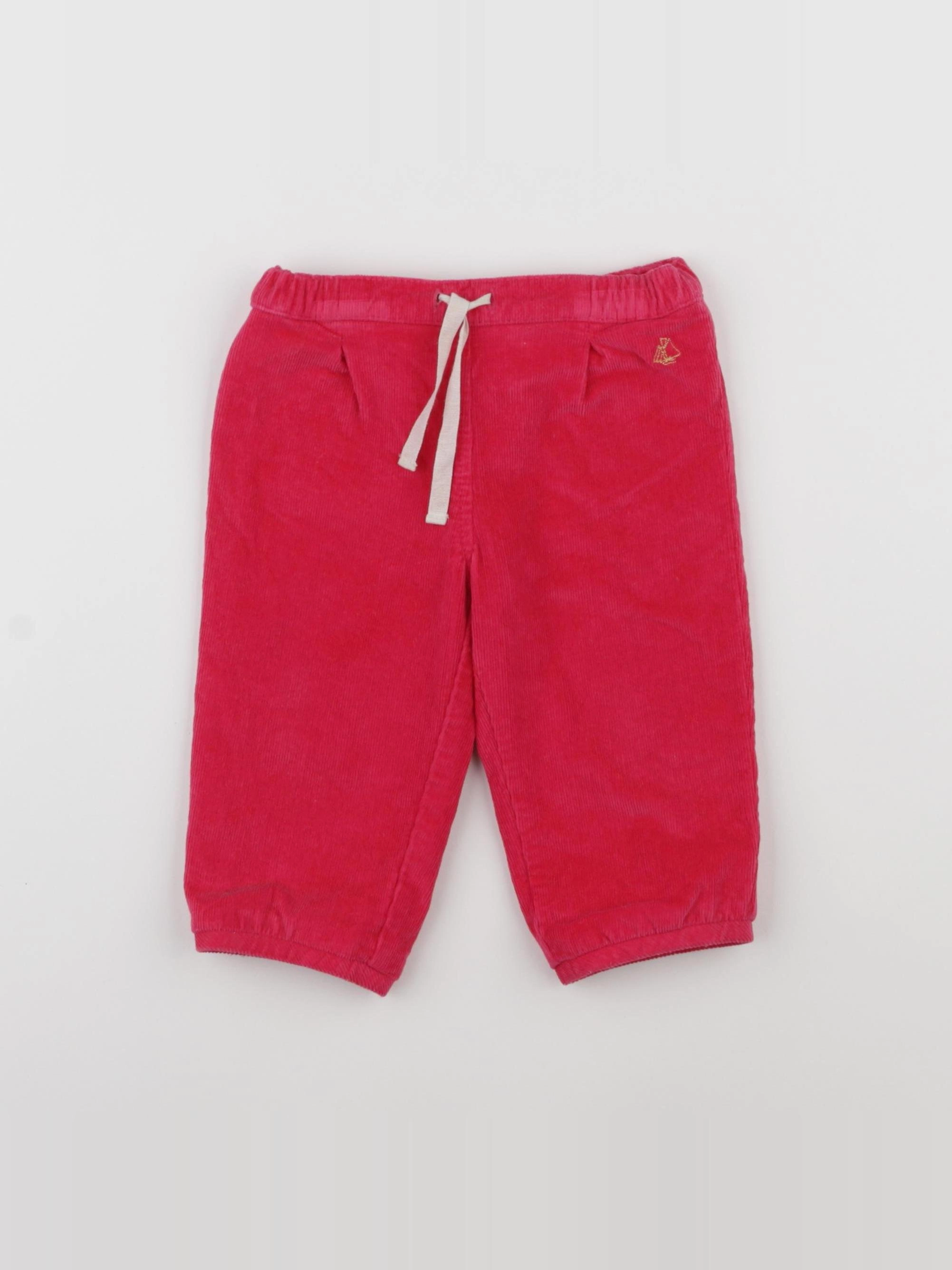 Petit Bateau - pantalon rose - 12 mois