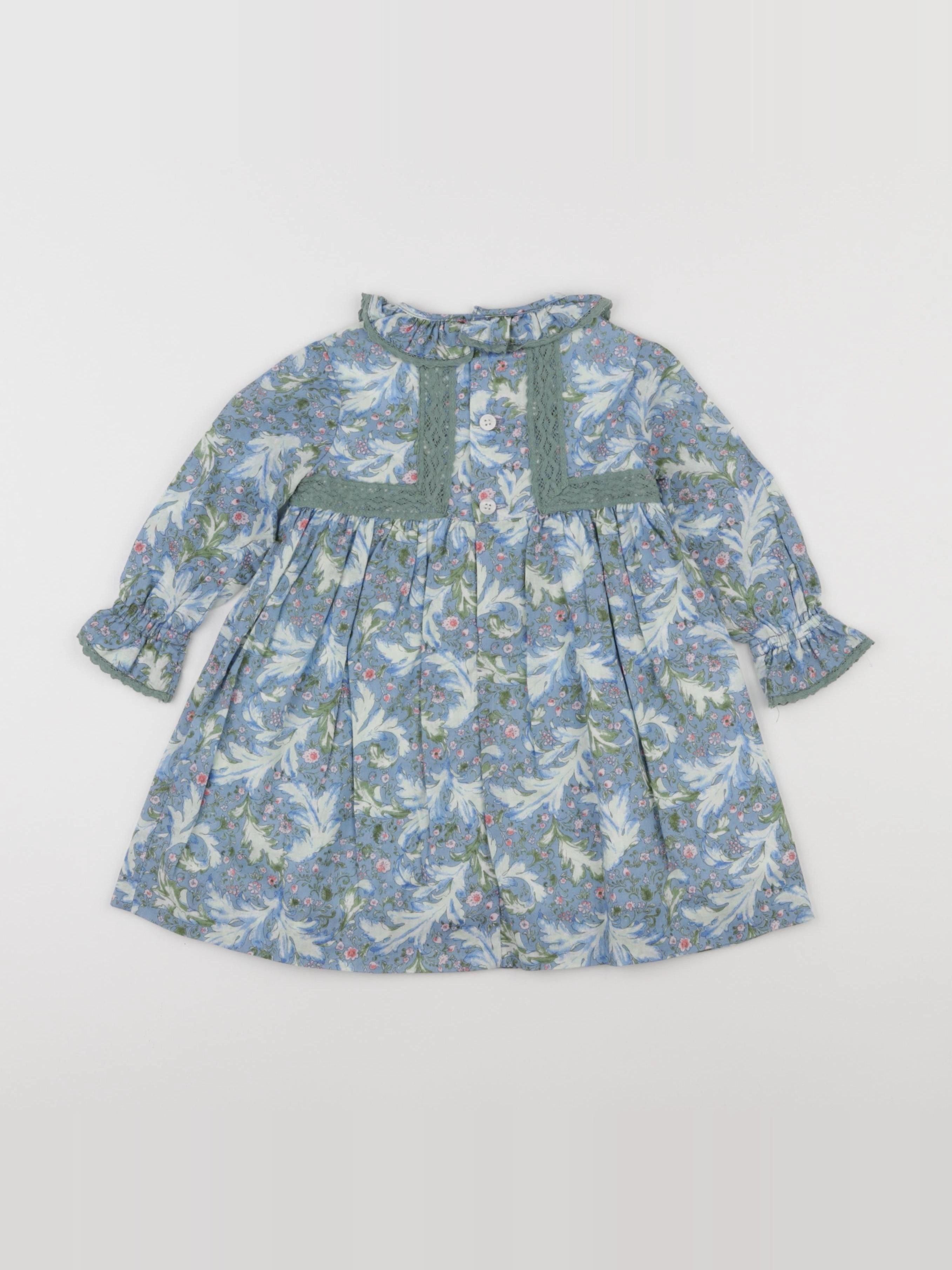 Neck & Neck - robe bleu - 18 mois à 2 ans