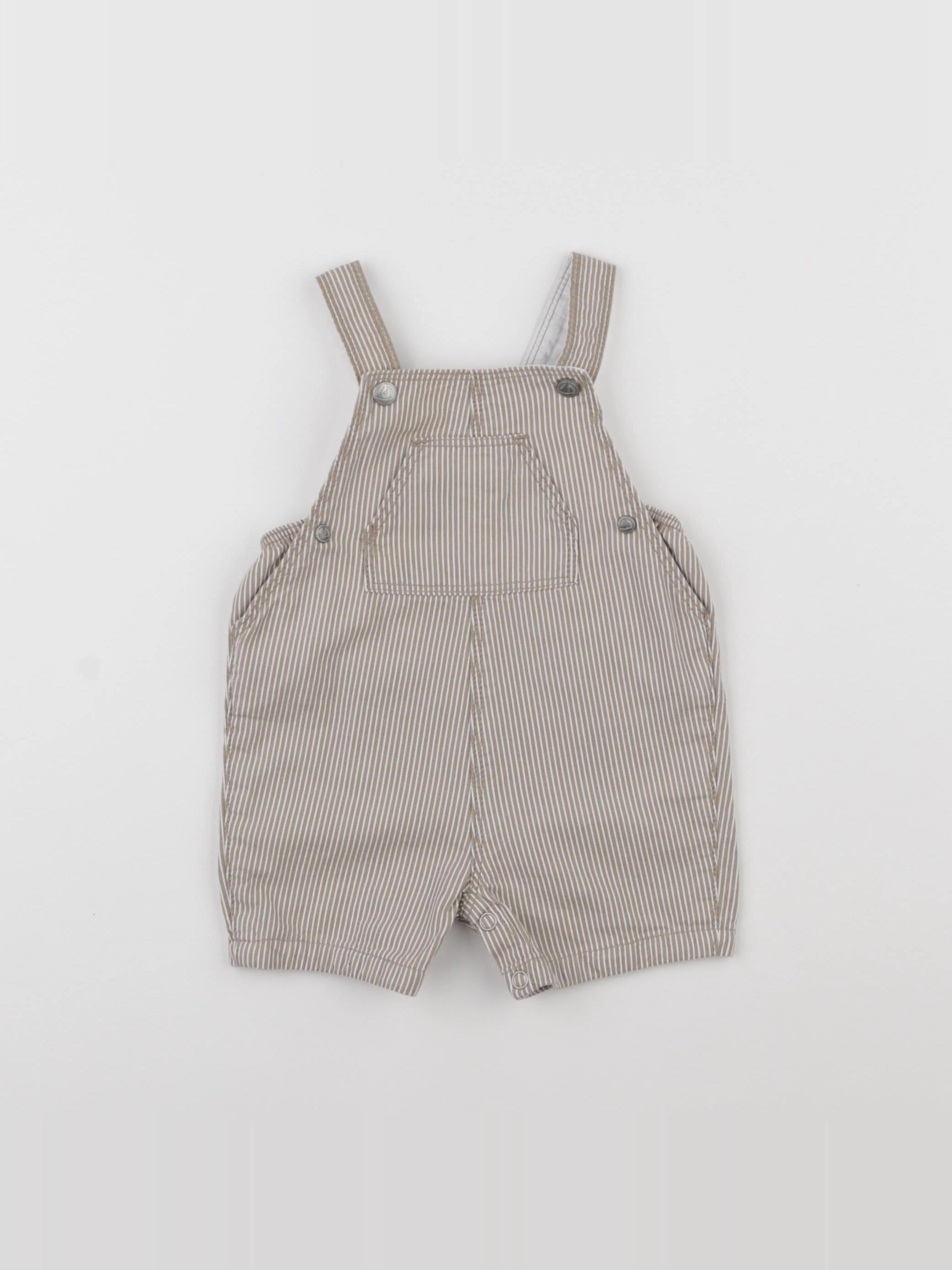 Petit Bateau - salopette beige - 3 mois
