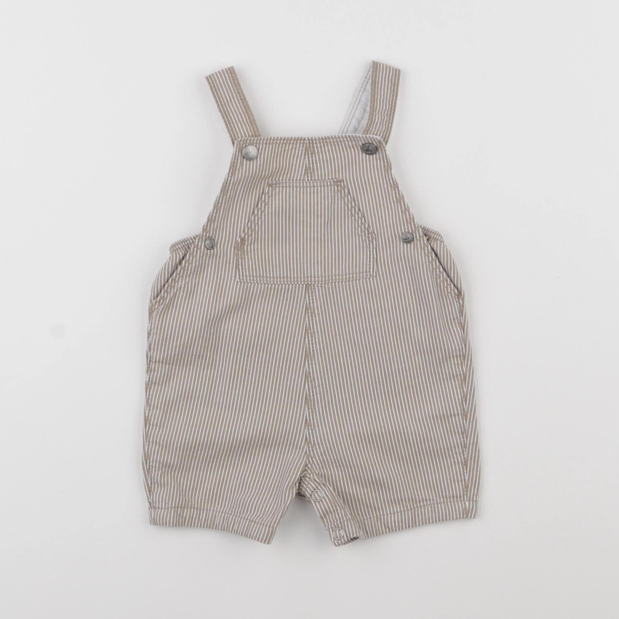 Petit Bateau - salopette beige - 3 mois