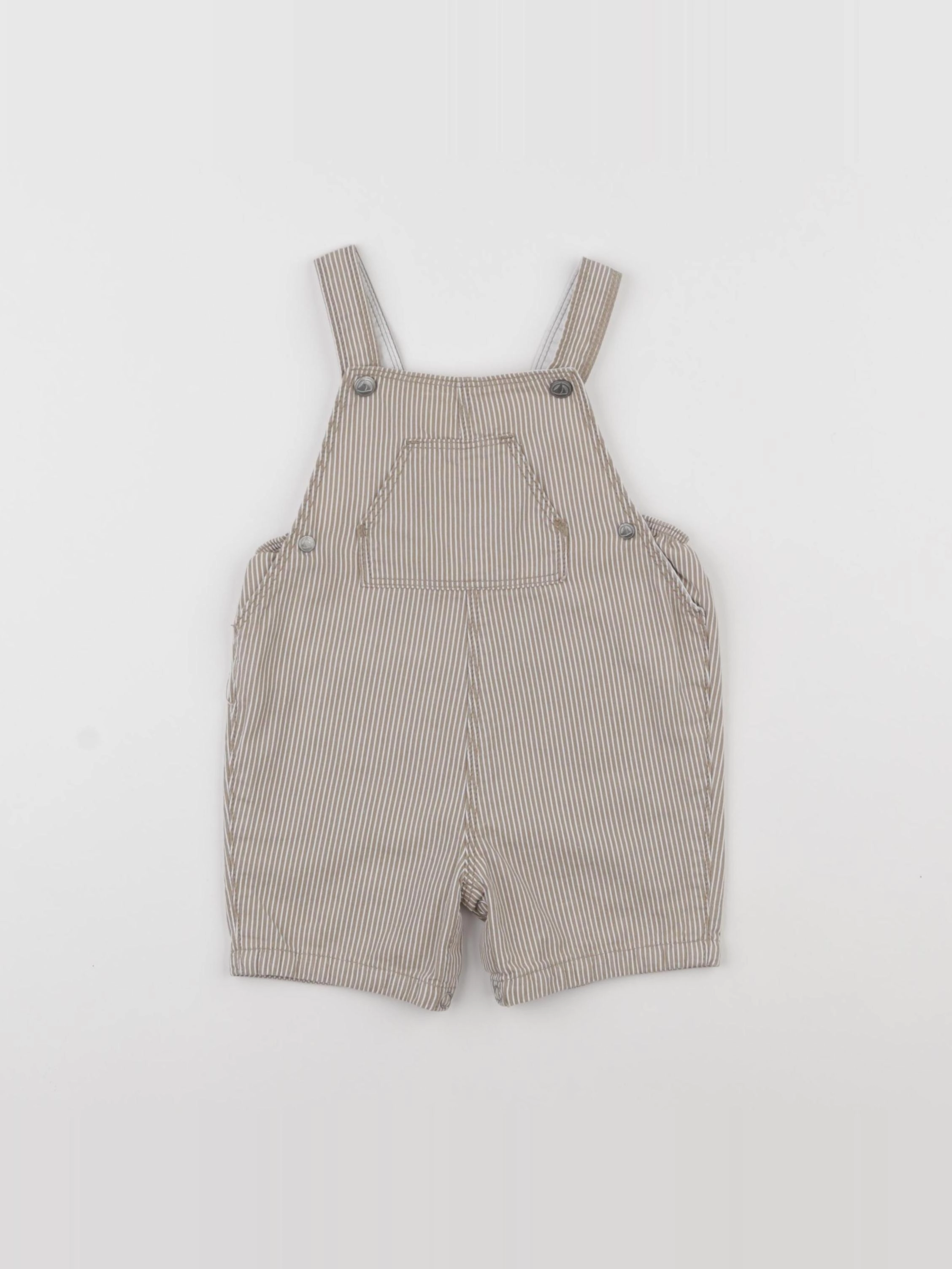 Petit Bateau - salopette beige - 6 mois
