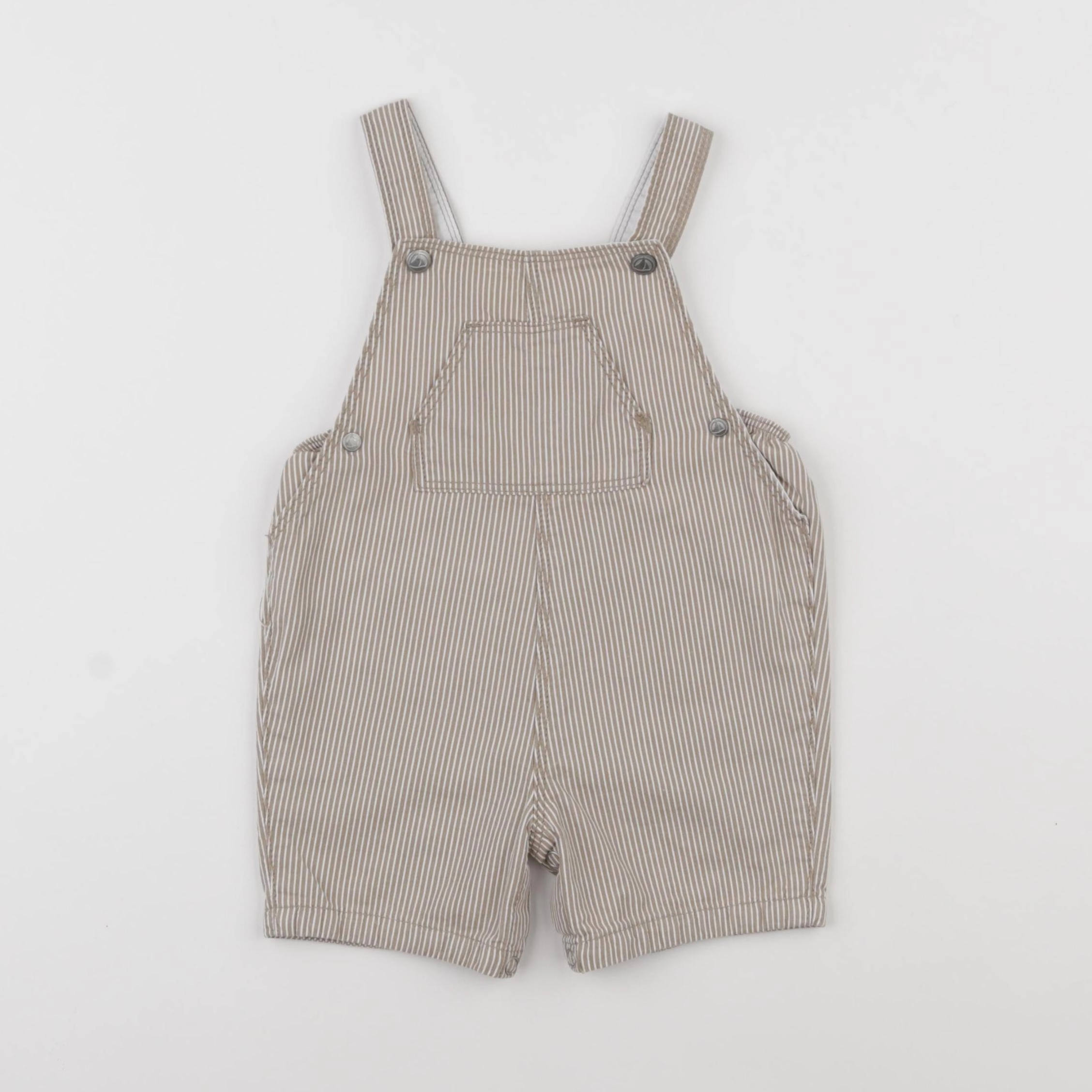 Petit Bateau - salopette beige - 6 mois