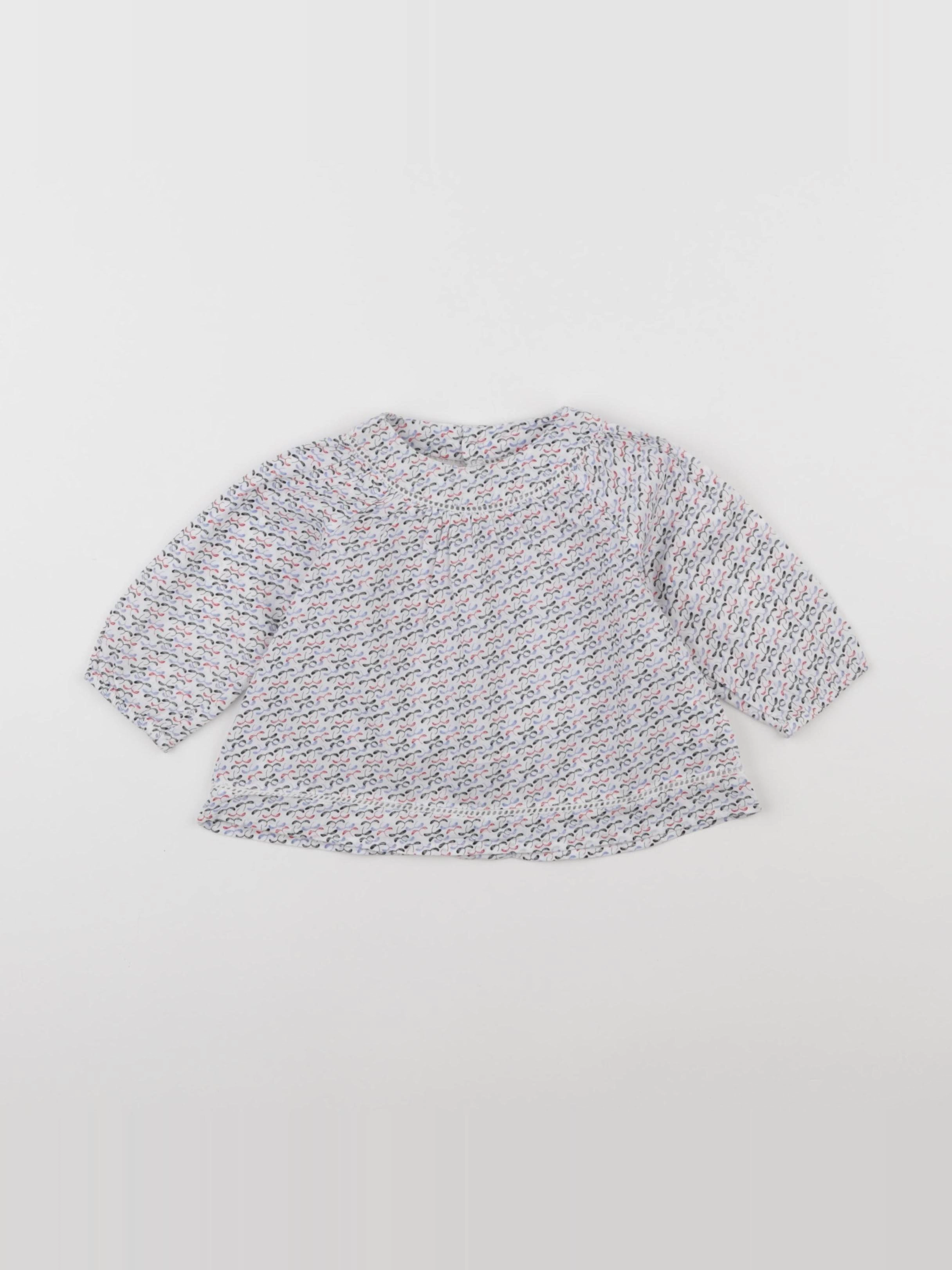 Boutchou - blouse multicolore - 6 mois