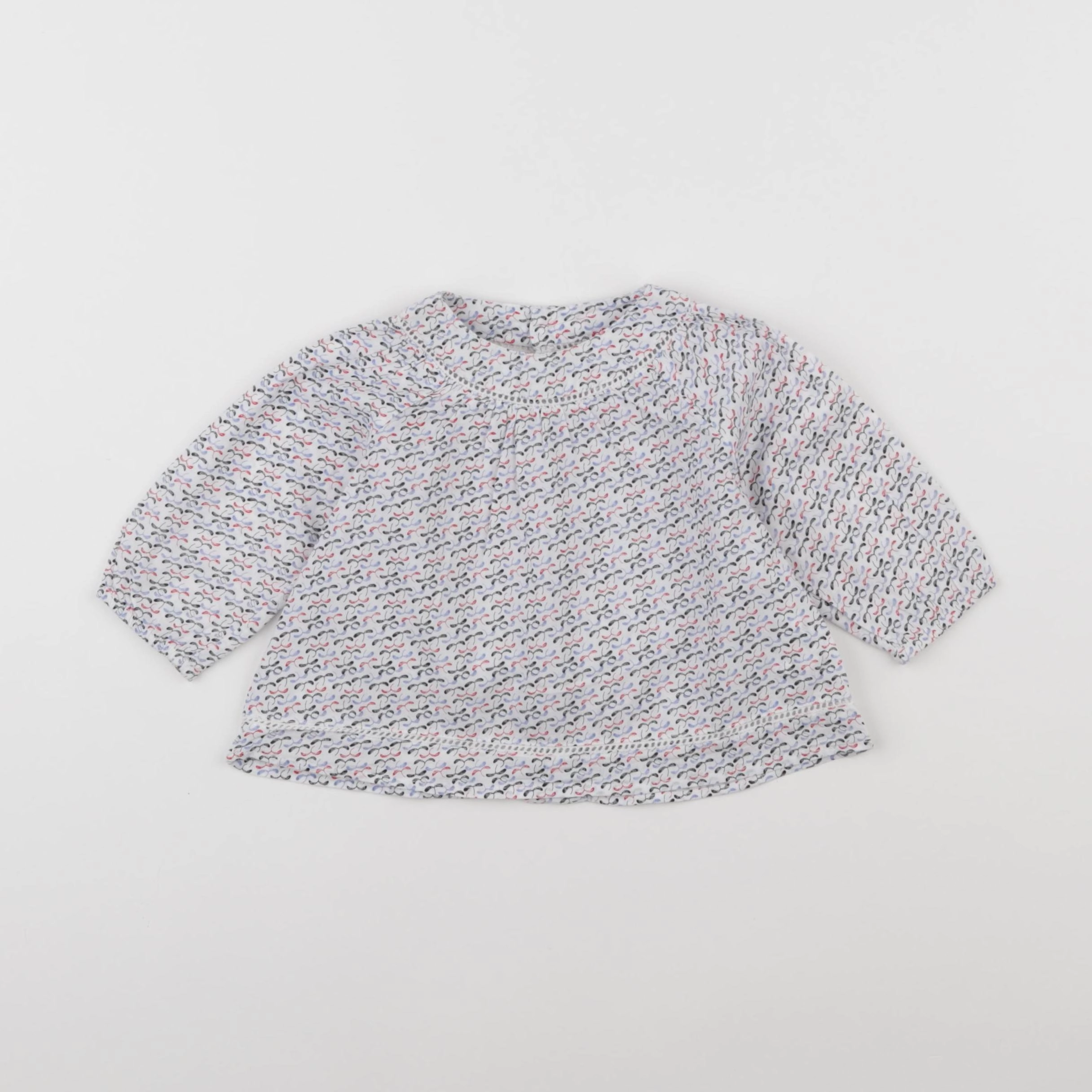 Boutchou - blouse multicolore - 6 mois