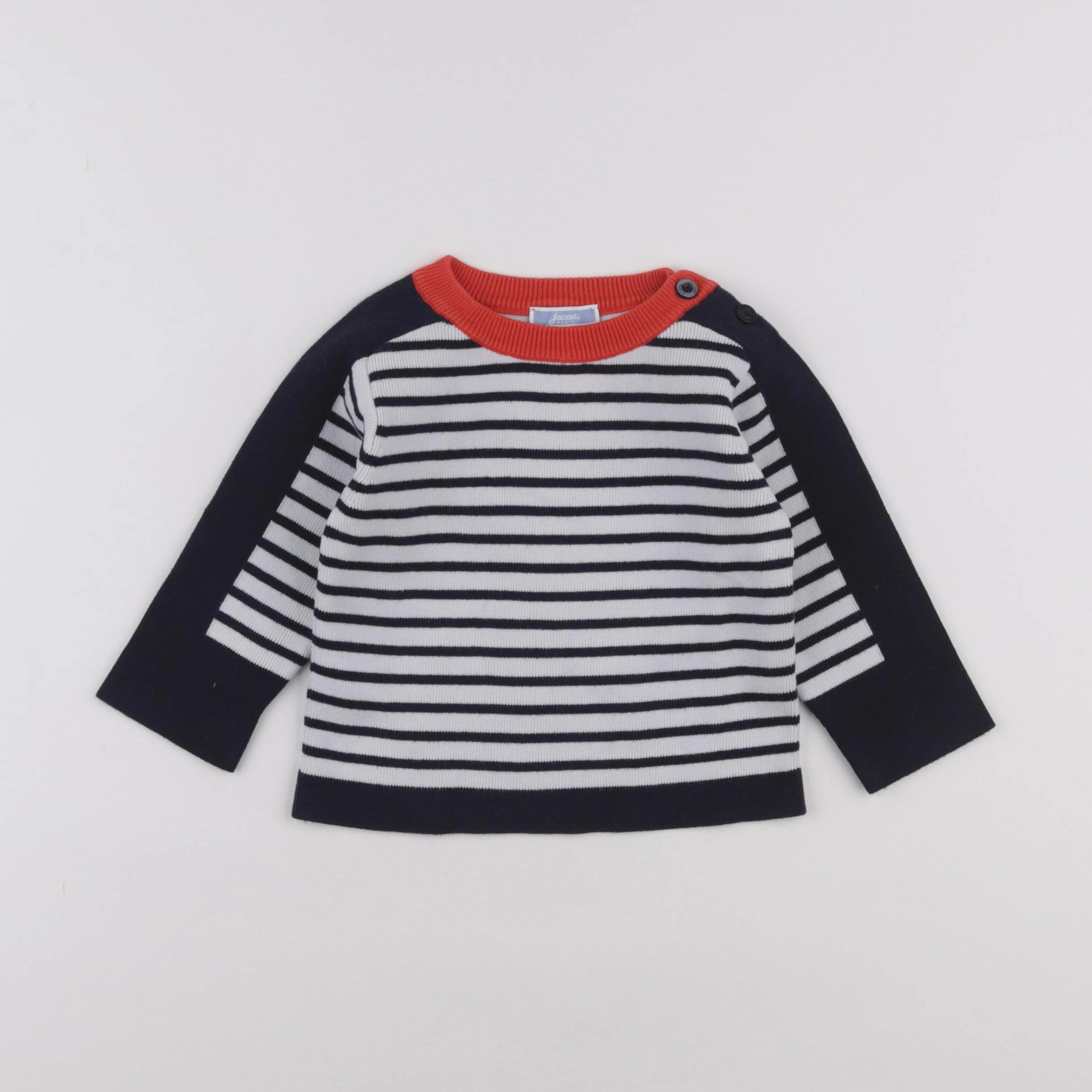 Jacadi - pull bleu - 18 mois