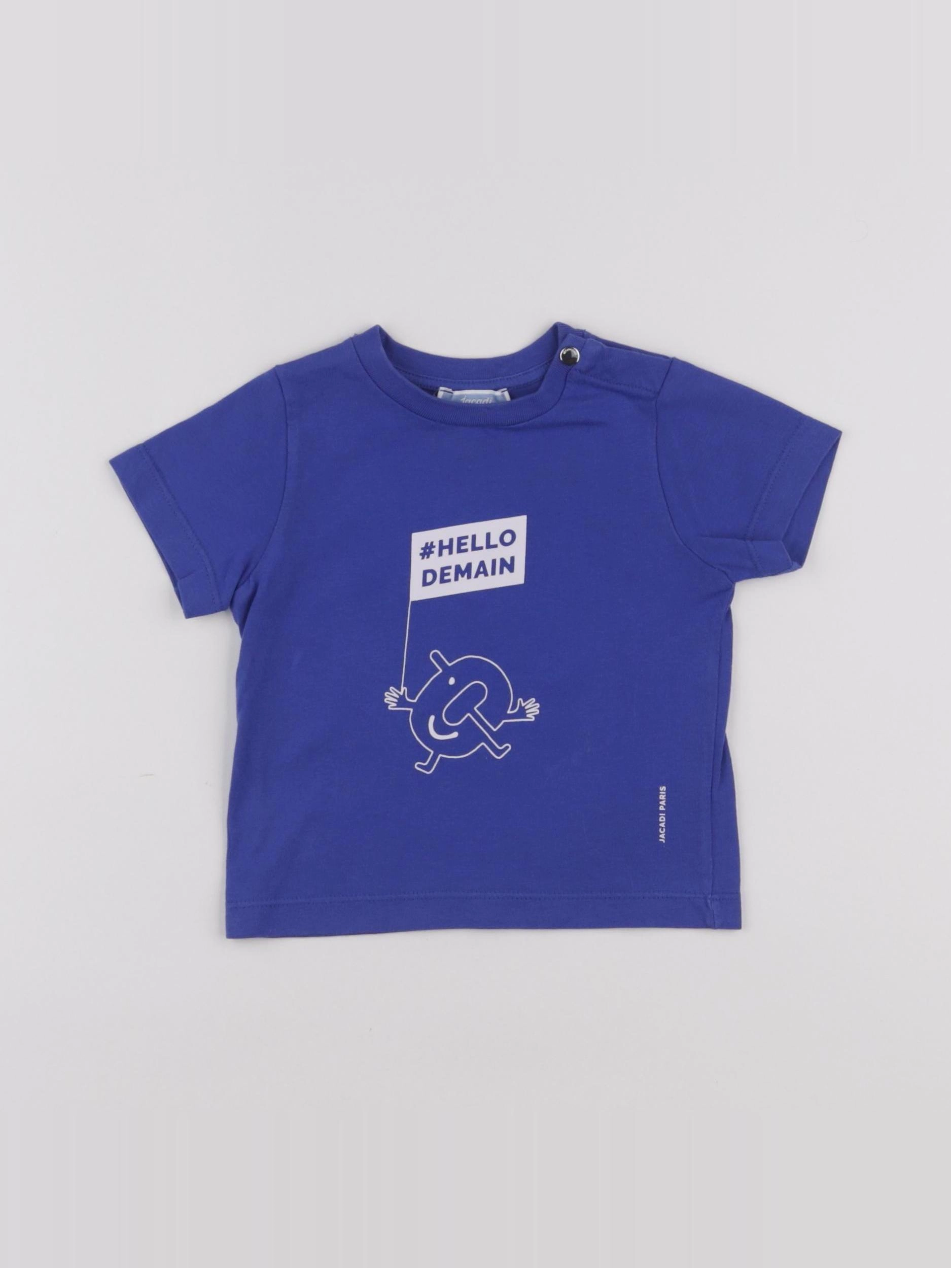 Jacadi - tee-shirt bleu - 12 mois