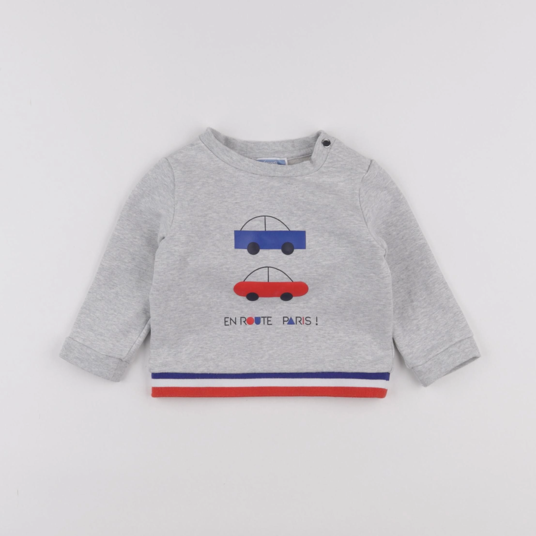 Jacadi - sweat gris - 12 mois