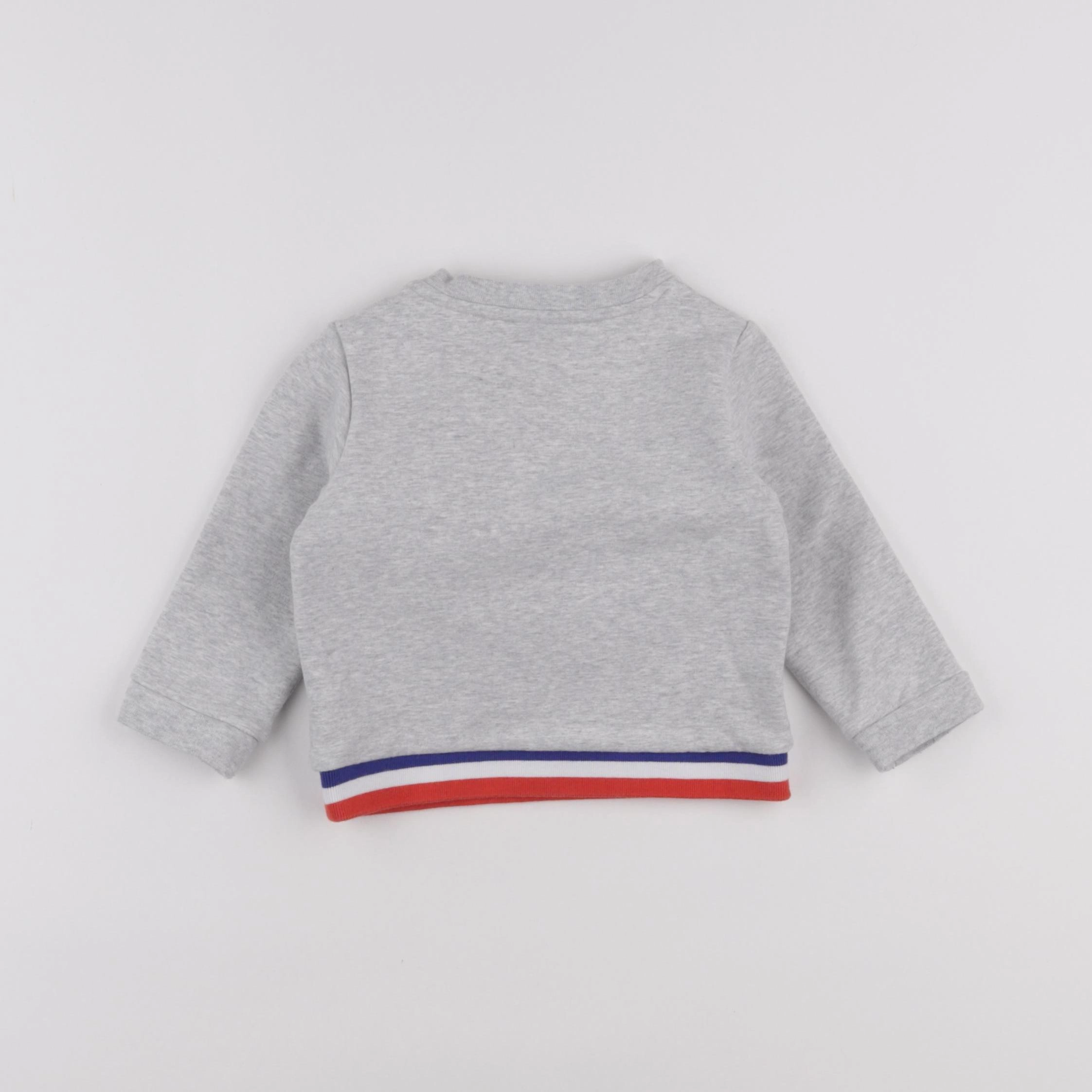 Jacadi - sweat gris - 12 mois