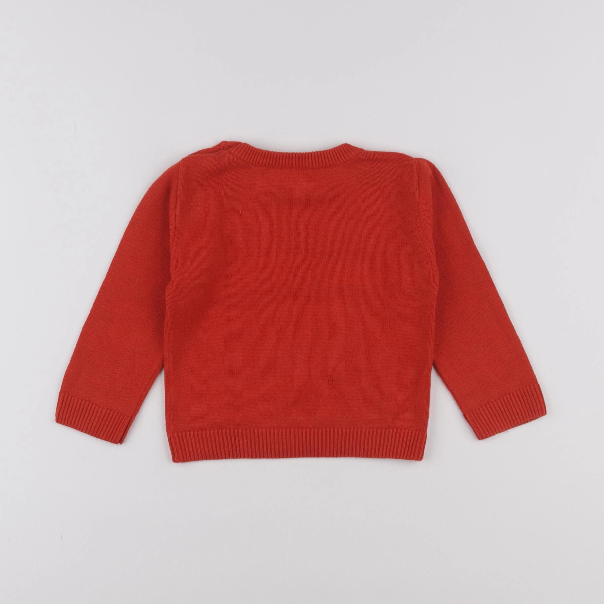 Jacadi - pull rouge - 18 mois