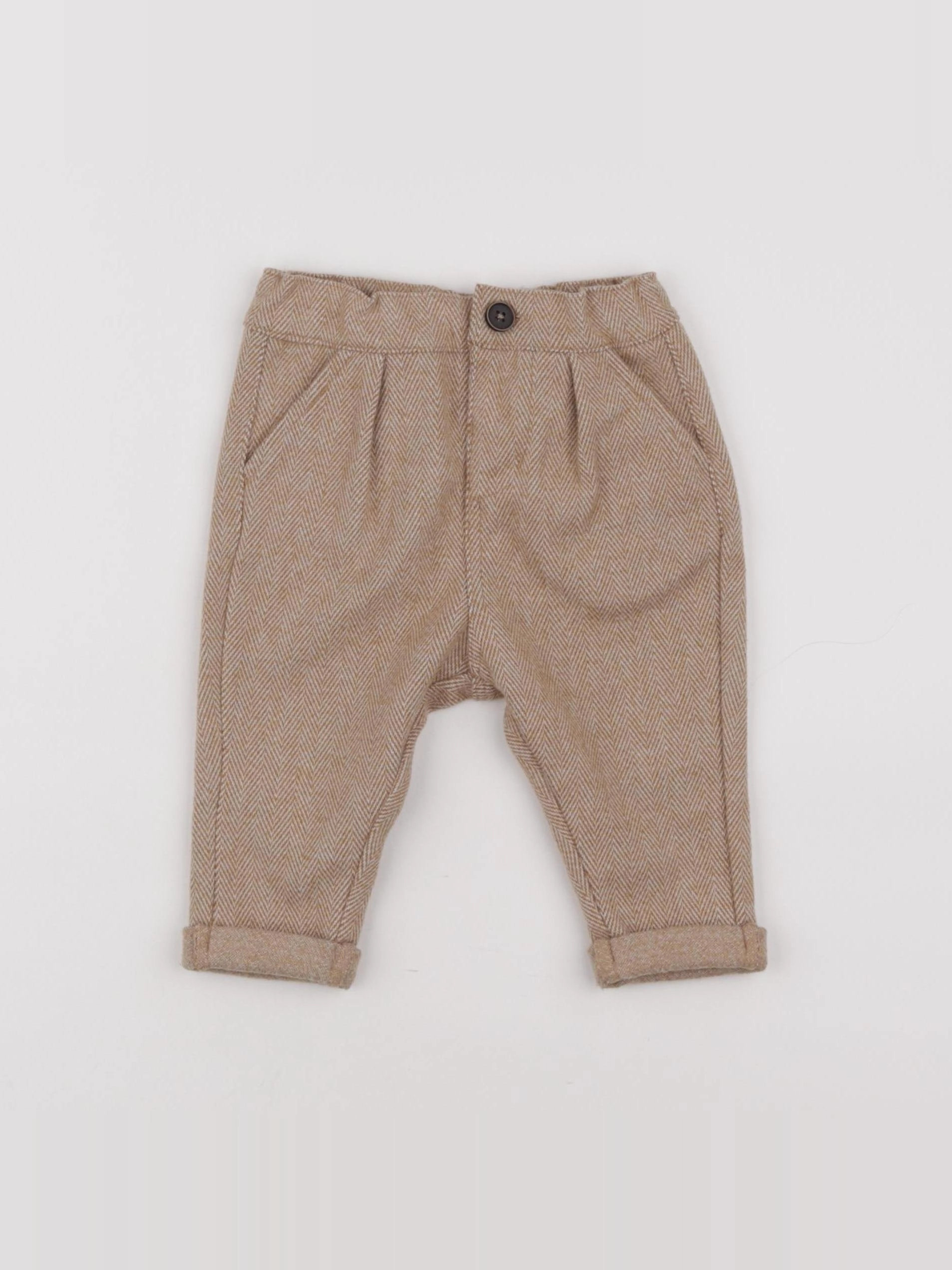 Tape à l'oeil - pantalon beige - 6 mois