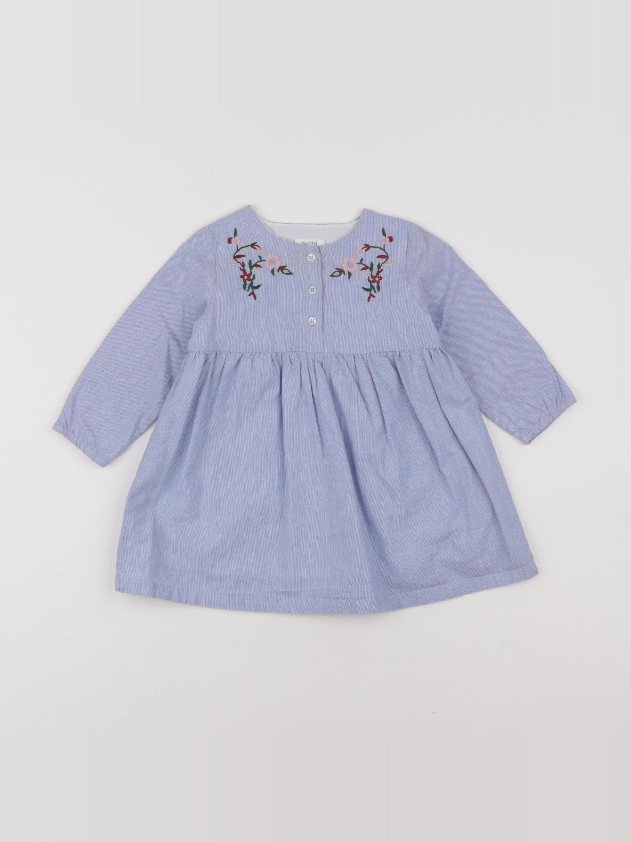 Boutchou - robe bleu - 12 mois