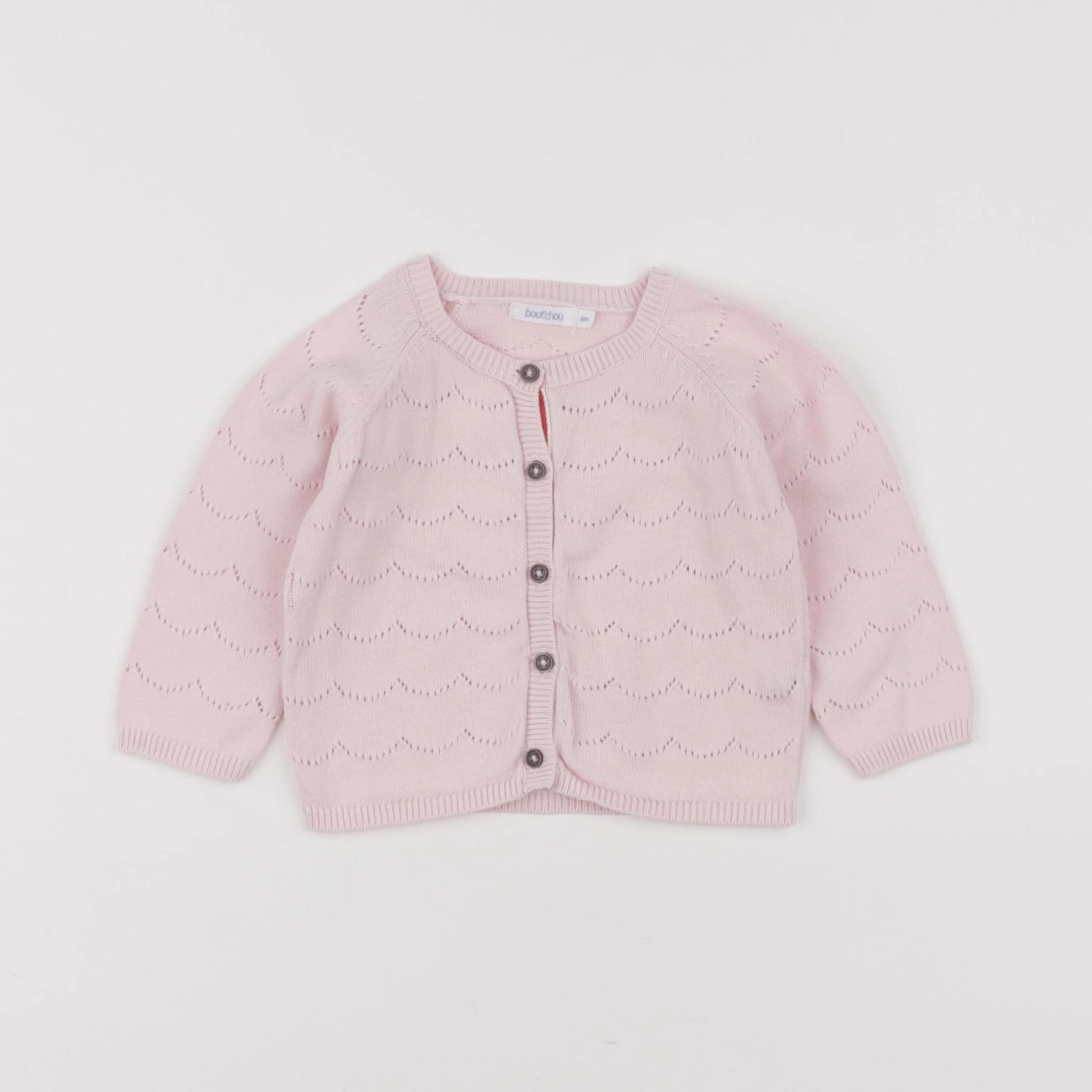 Boutchou - gilet rose - 6 mois