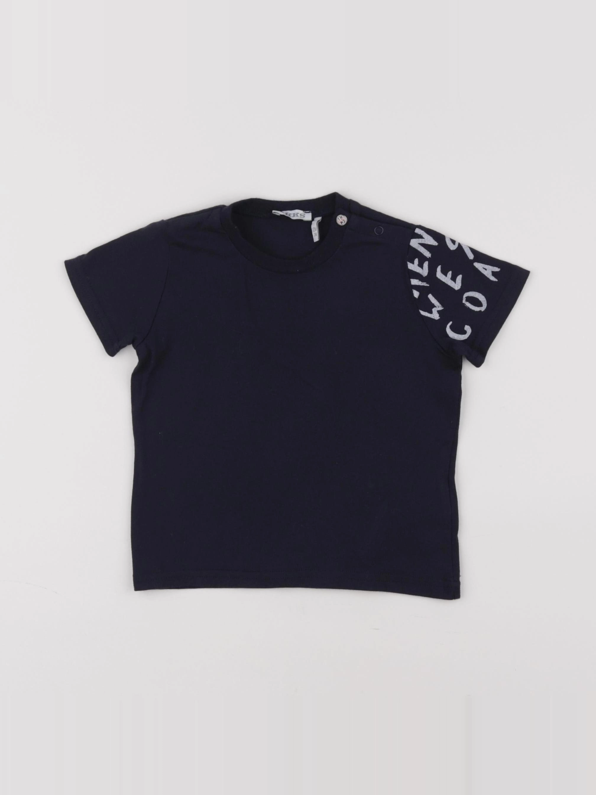 IKKS - tee-shirt bleu - 12 mois