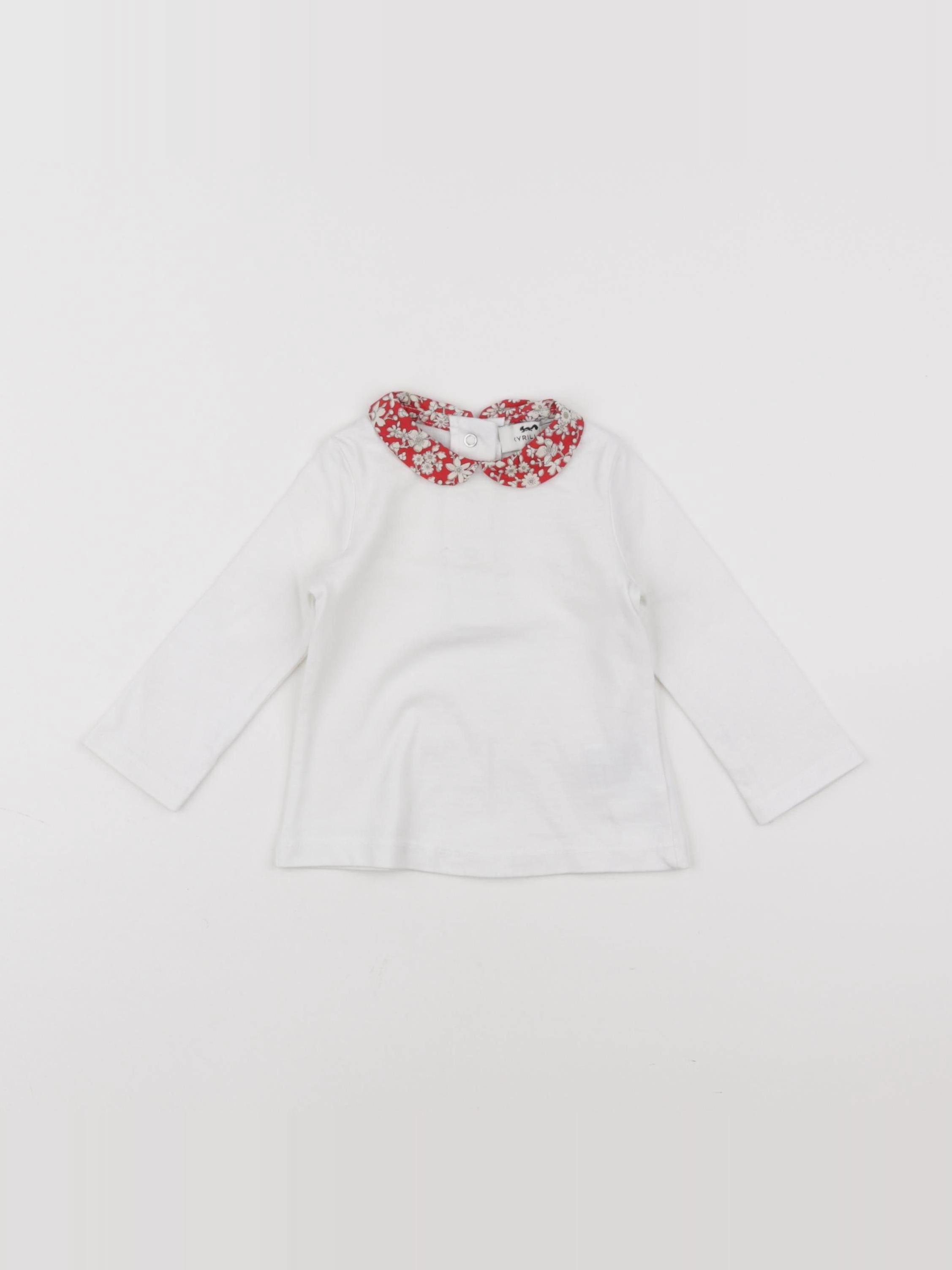 Cyrillus - tee-shirt blanc - 6 mois