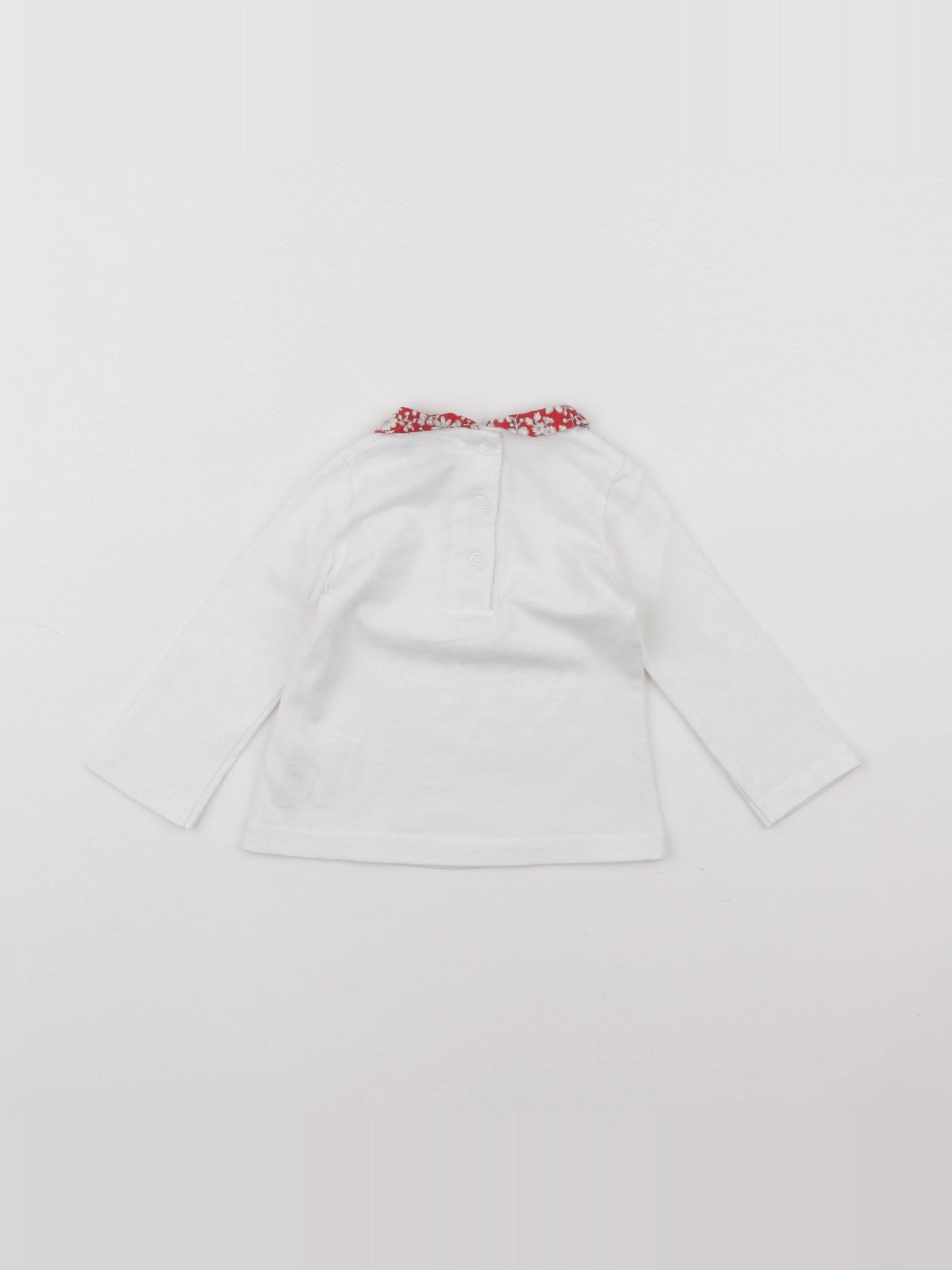 Cyrillus - tee-shirt blanc - 6 mois