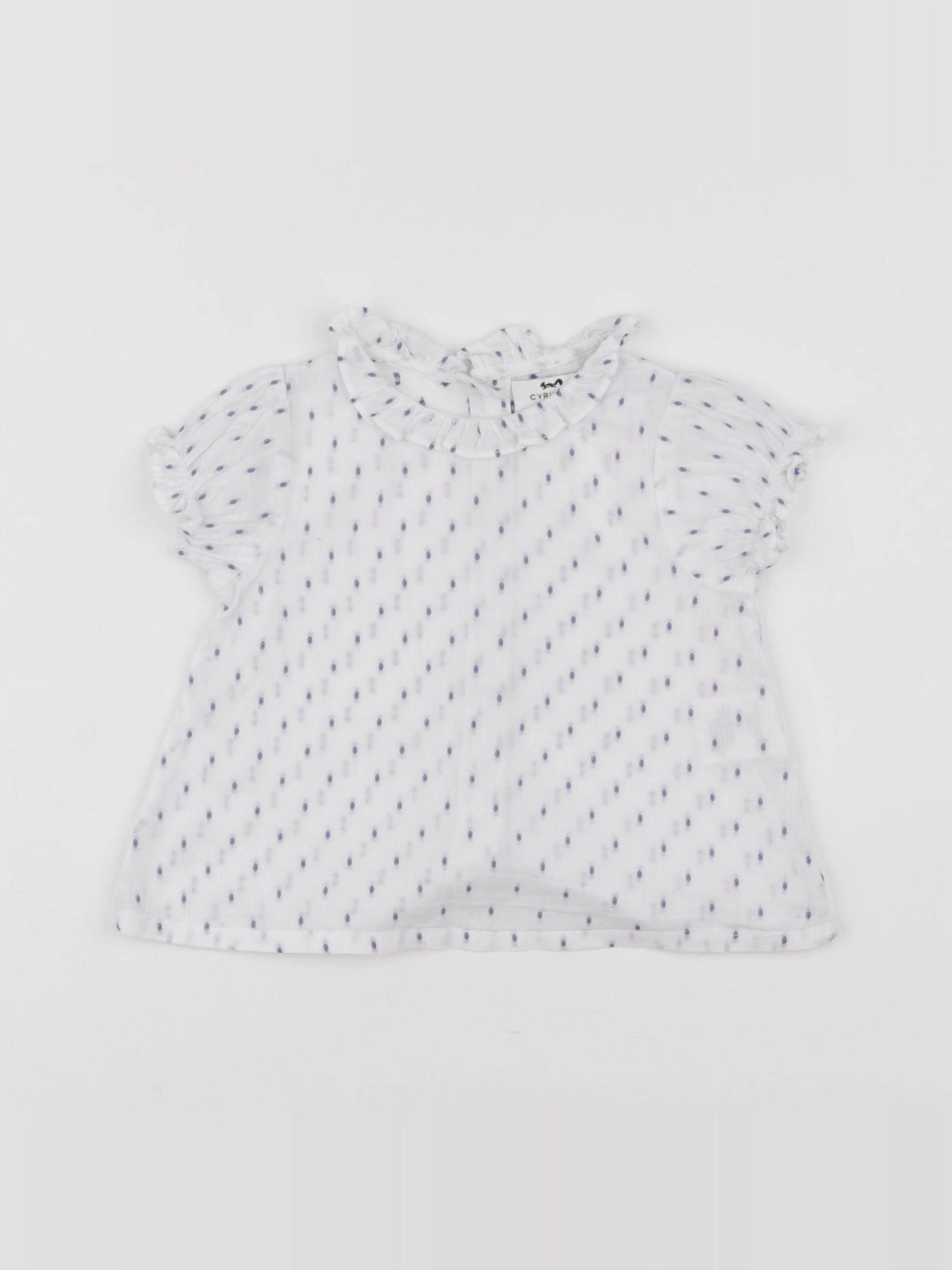 Cyrillus - blouse blanc - 9 mois