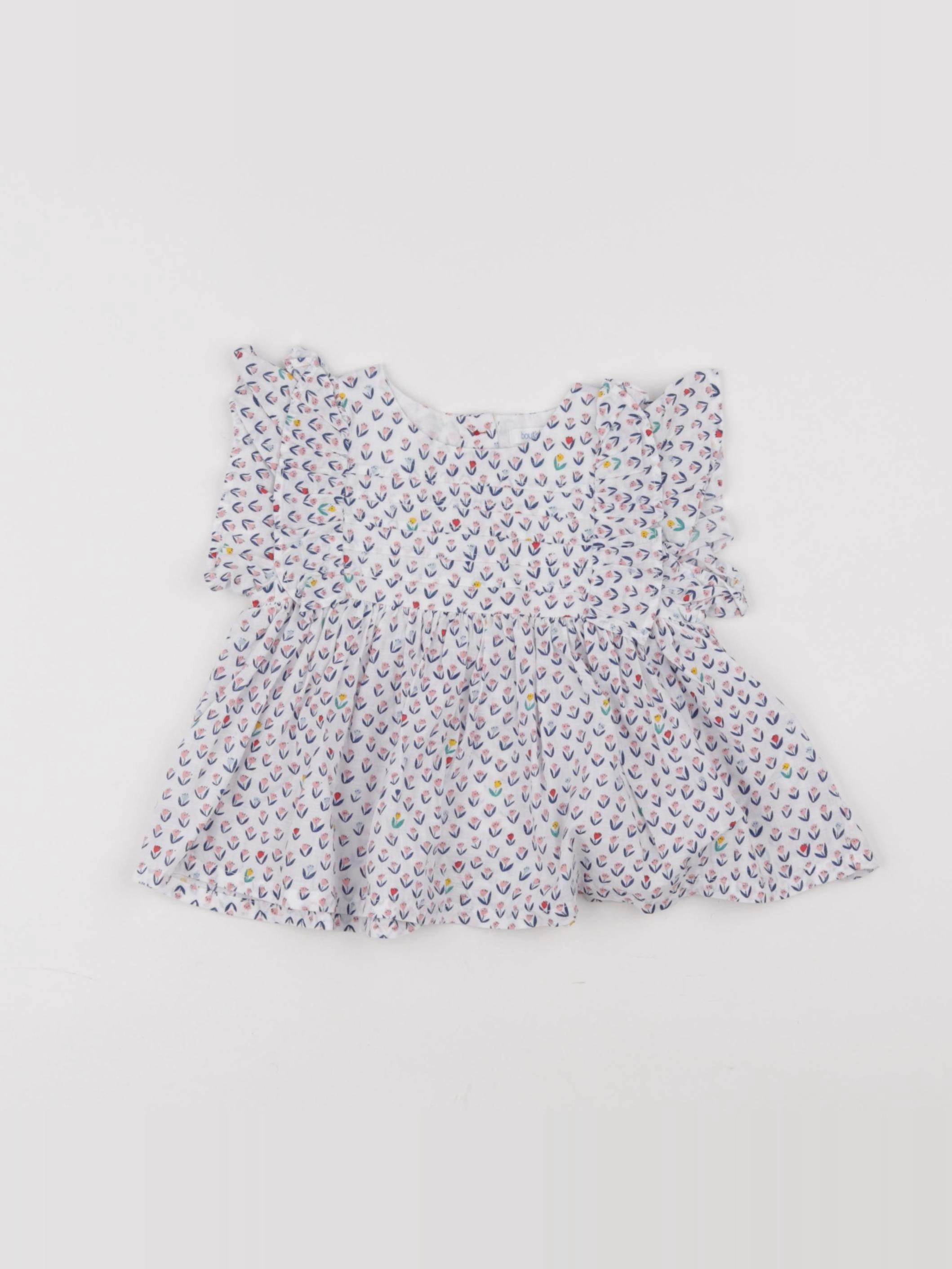 Boutchou - blouse multicolore - 9 mois