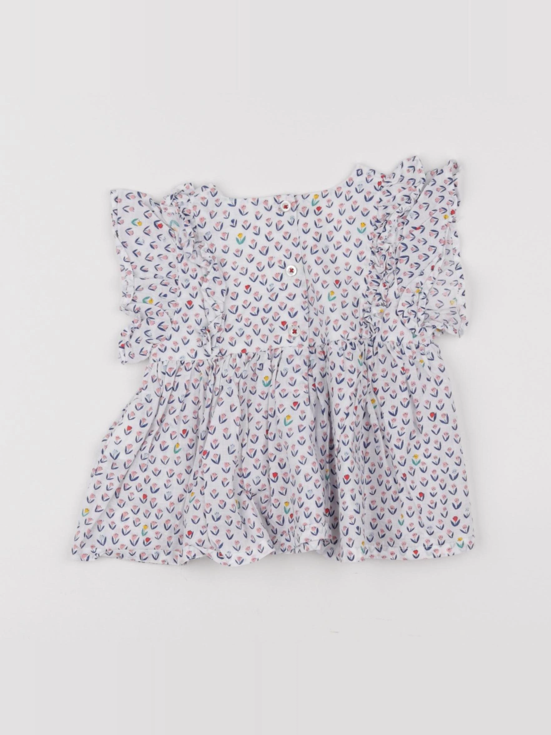 Boutchou - blouse multicolore - 9 mois
