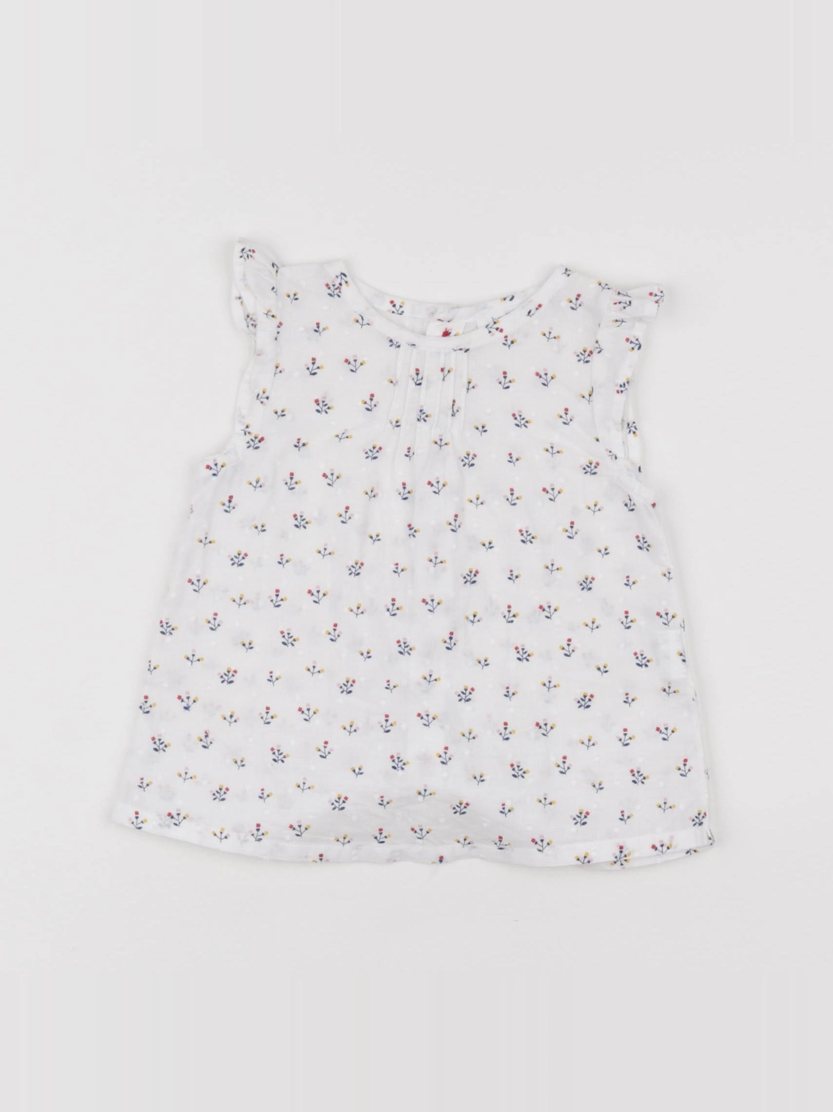 Boutchou - blouse blanc - 9 mois