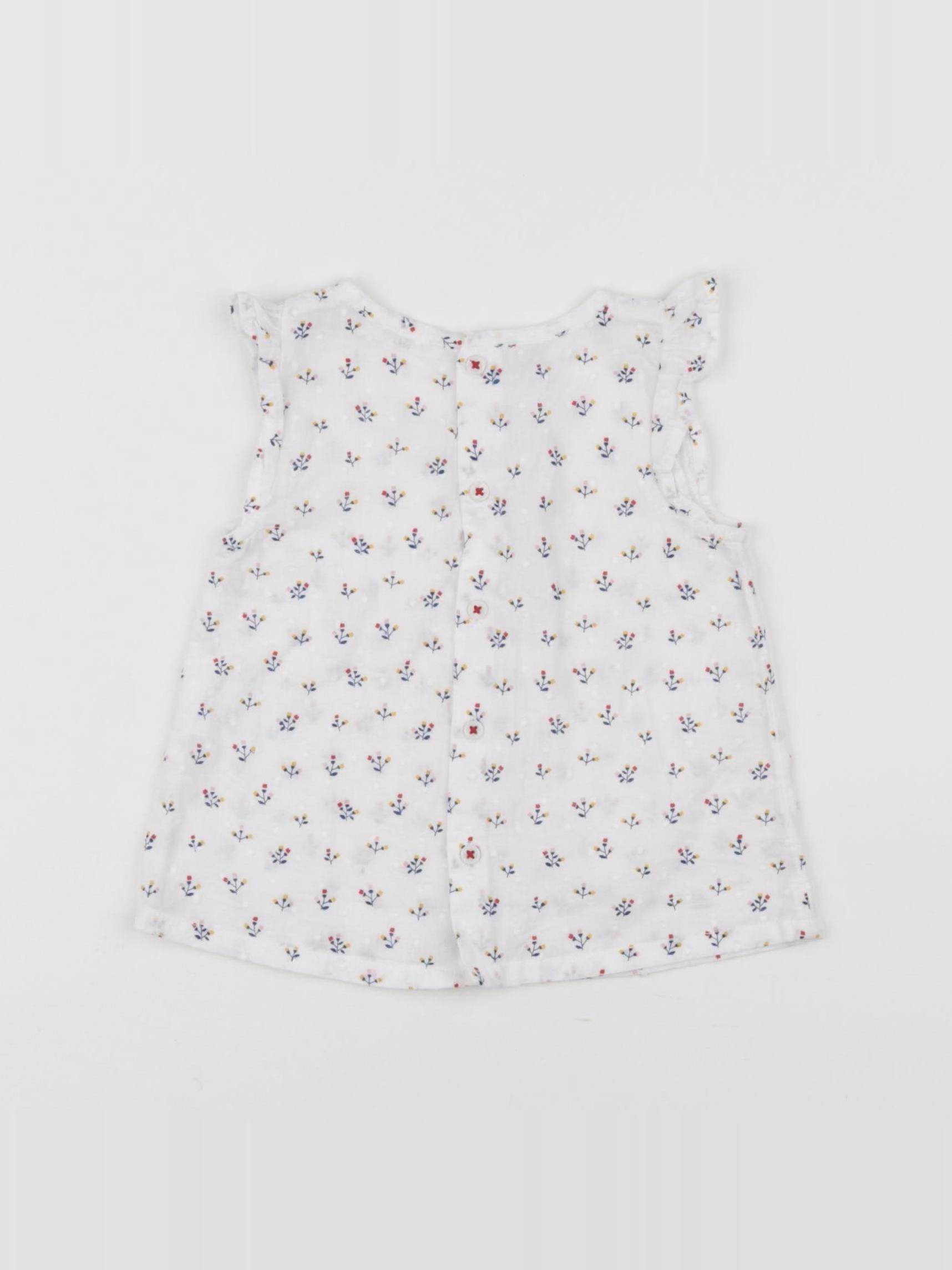 Boutchou - blouse blanc - 9 mois