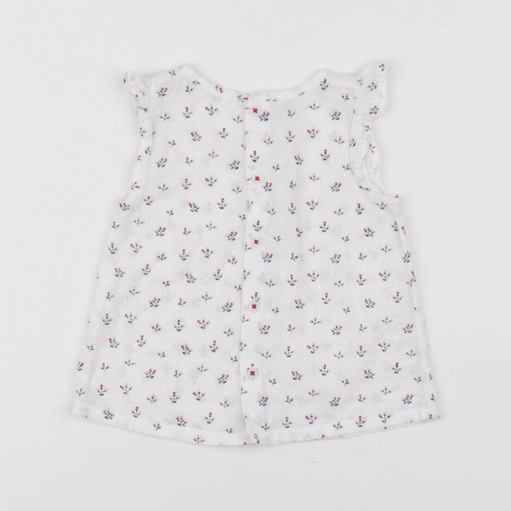 Boutchou - blouse blanc - 9 mois