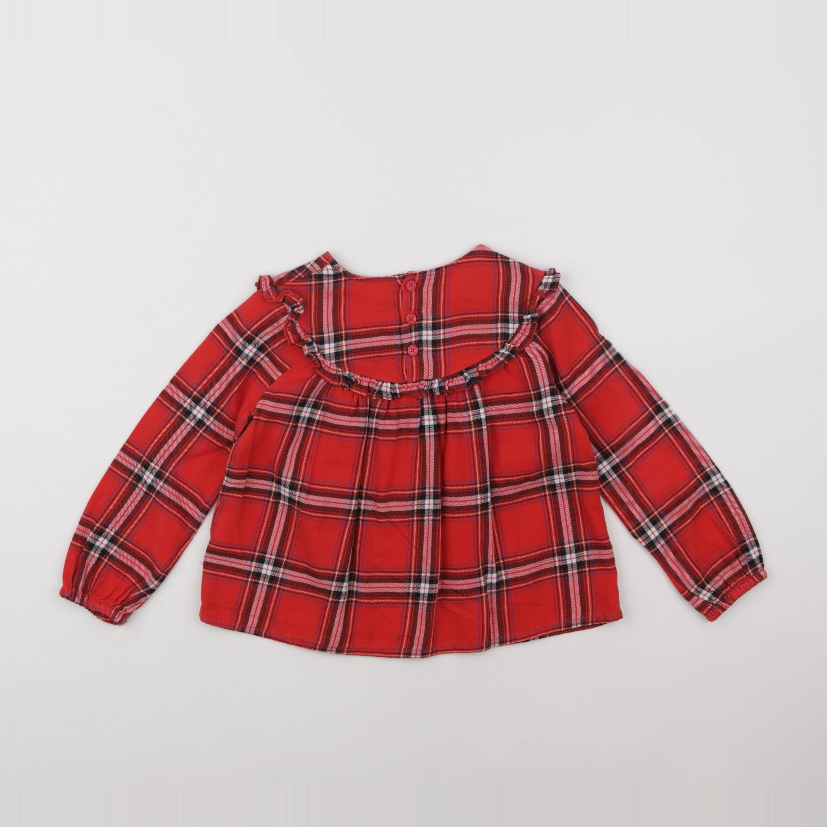 Vertbaudet - blouse rouge - 4 ans