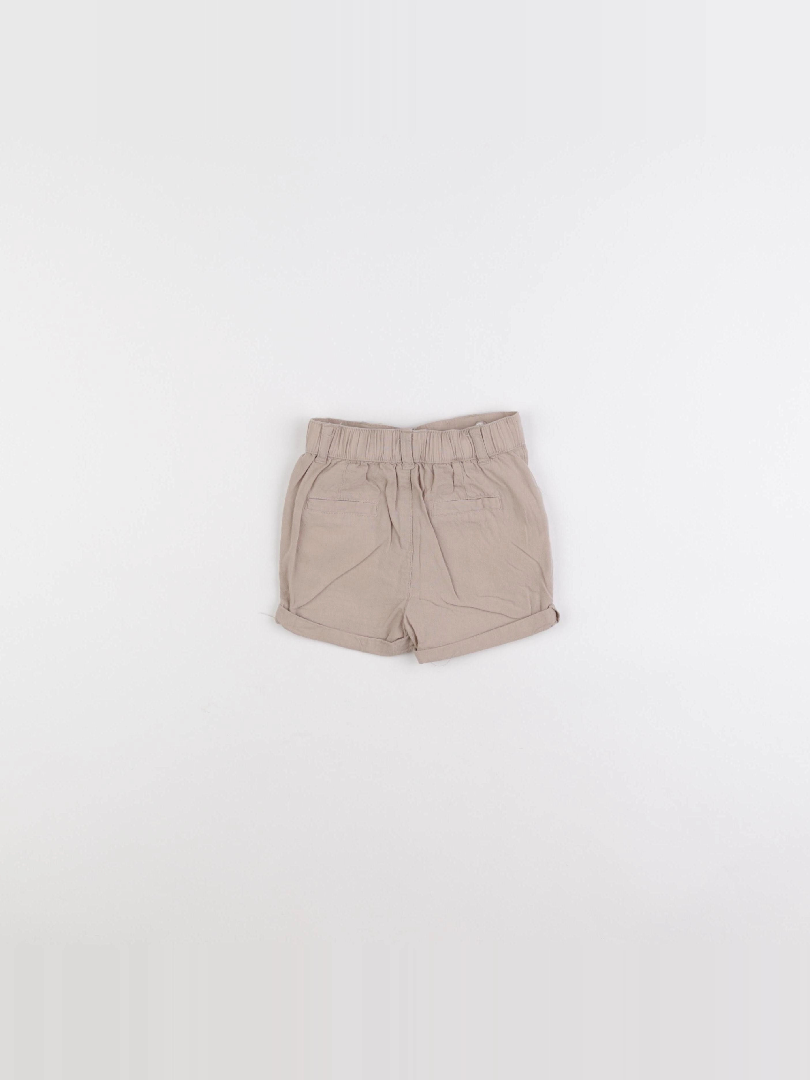 Vertbaudet - short beige - 9 mois