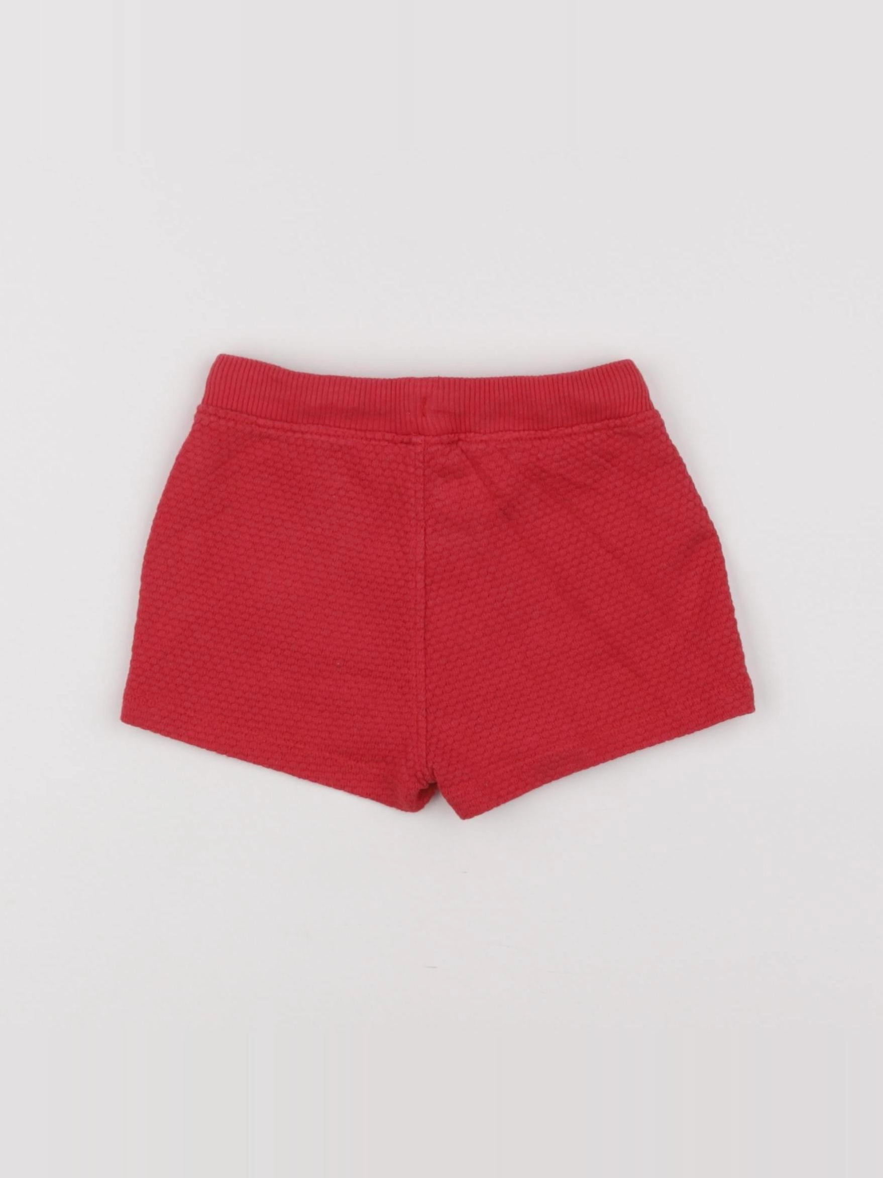 Boutchou - short rouge - 12 mois