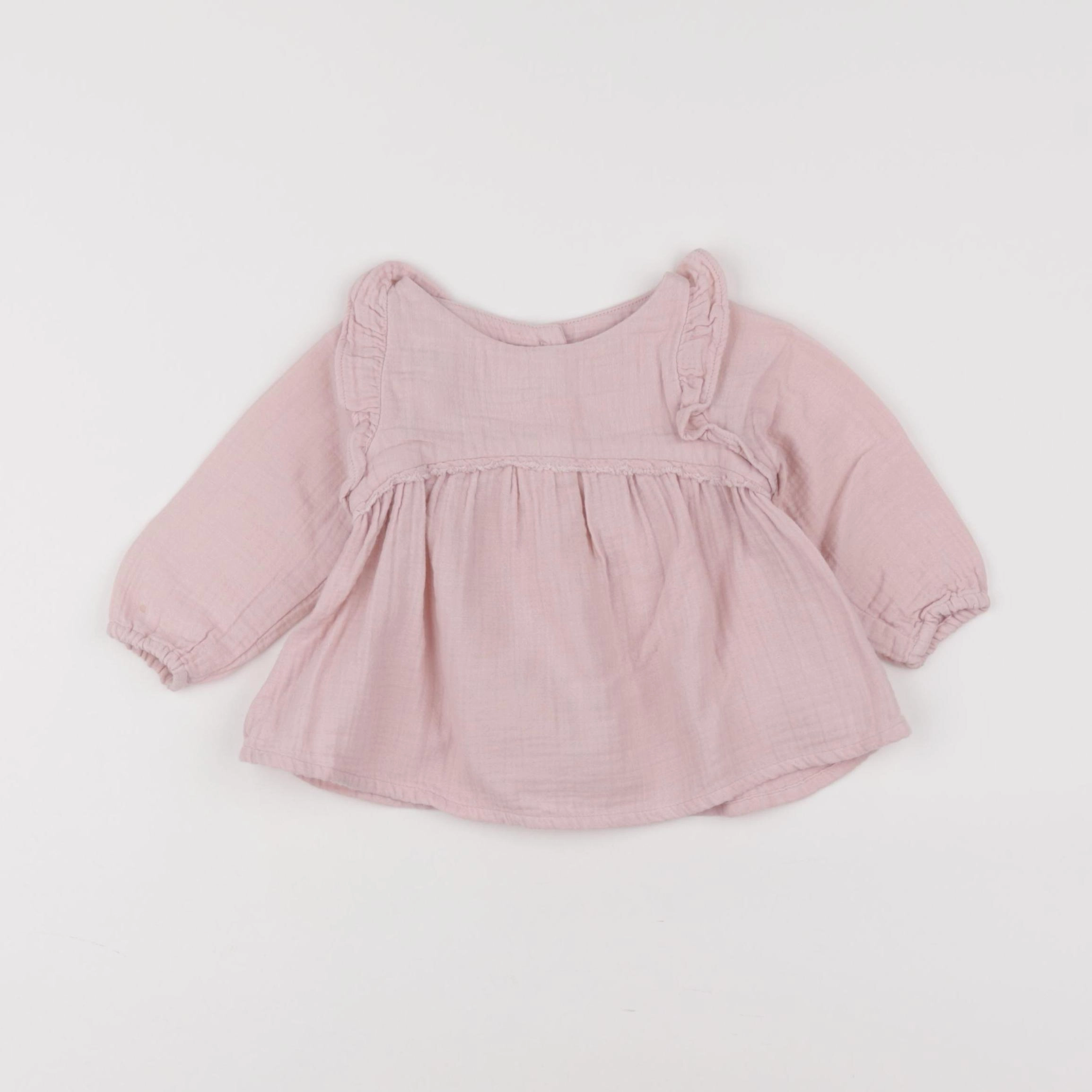 Bonton - blouse rose - 6 mois