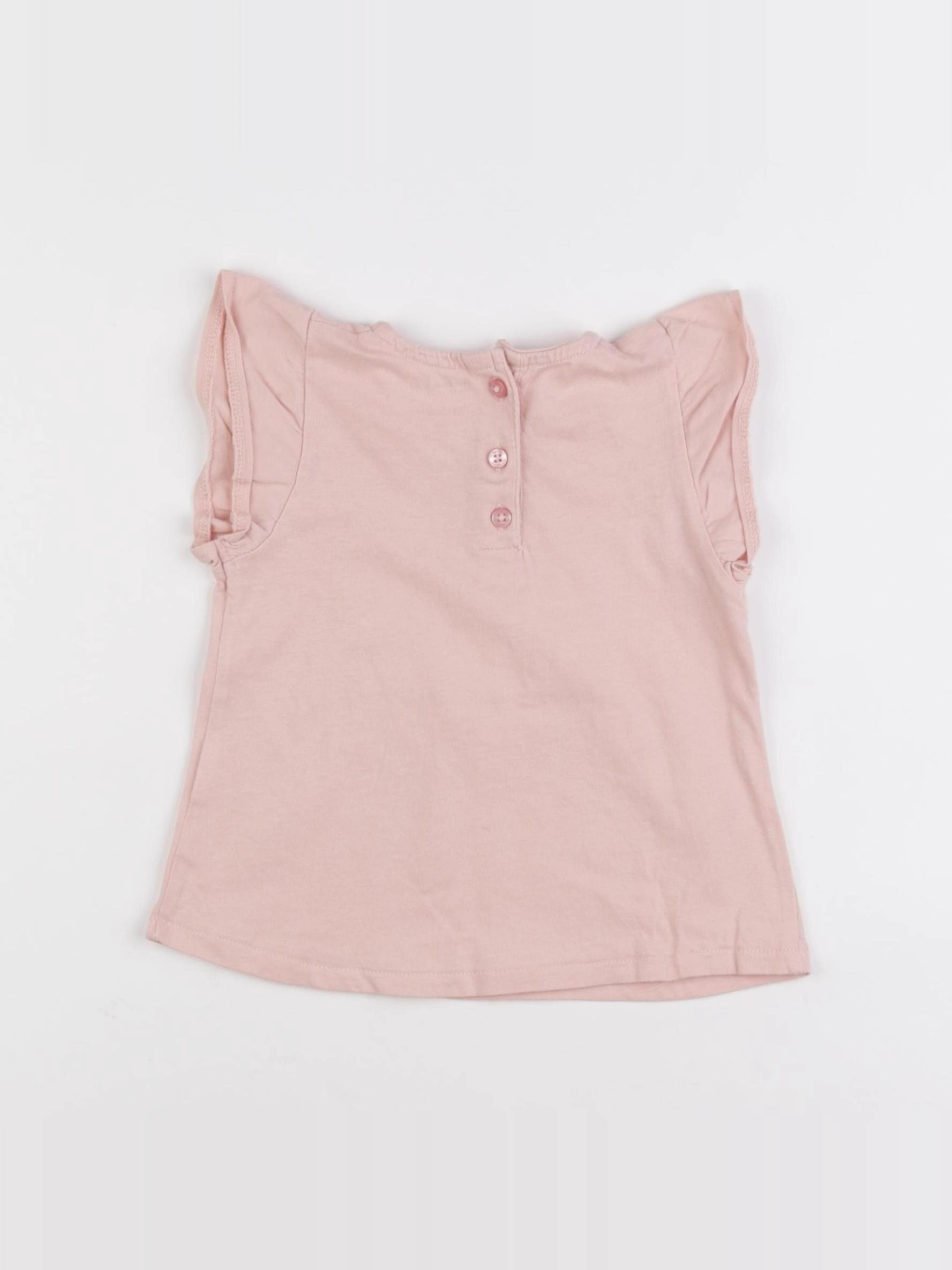 Vertbaudet - tee-shirt rose - 2 ans