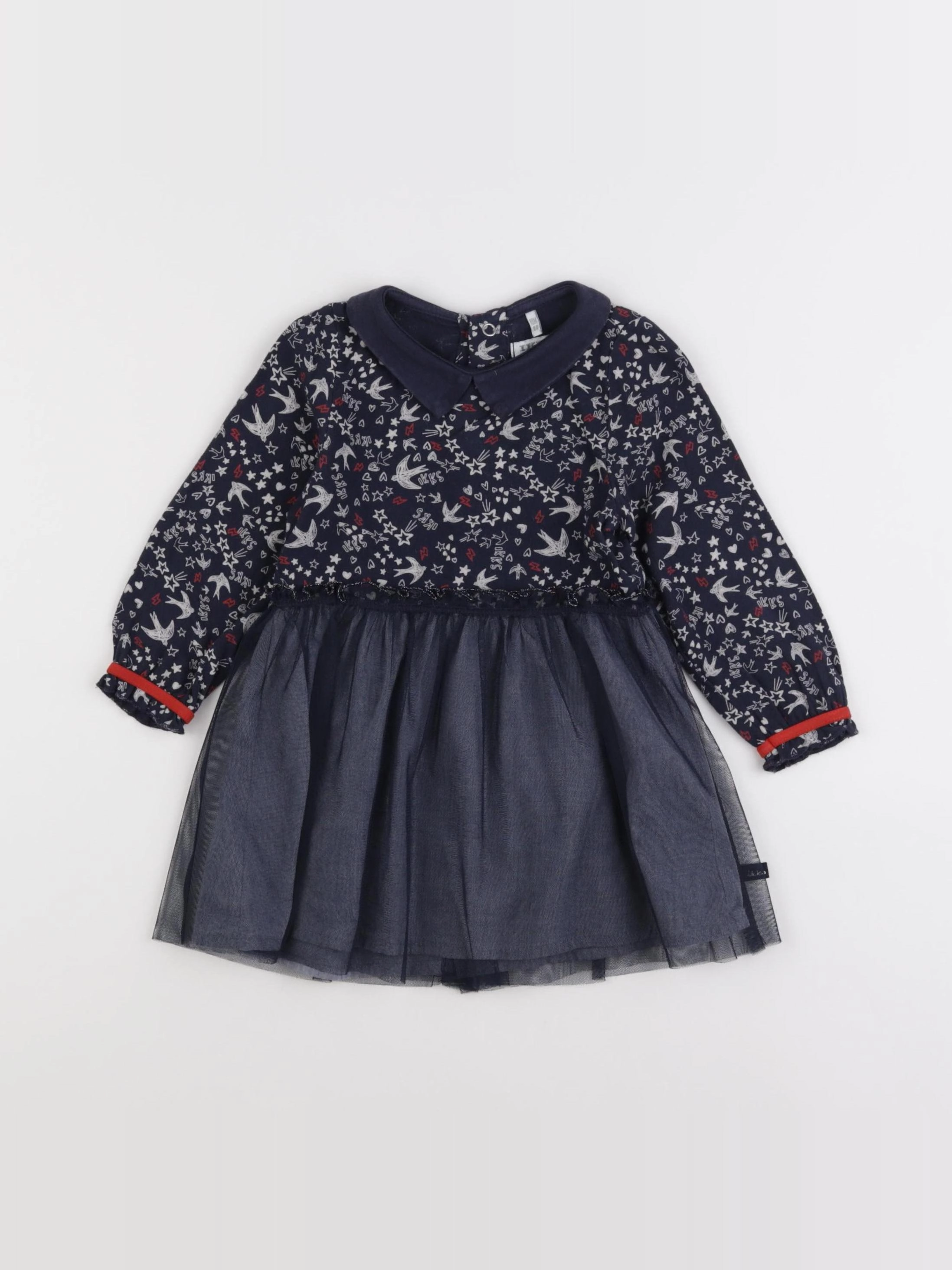 IKKS - robe bleu - 18 mois