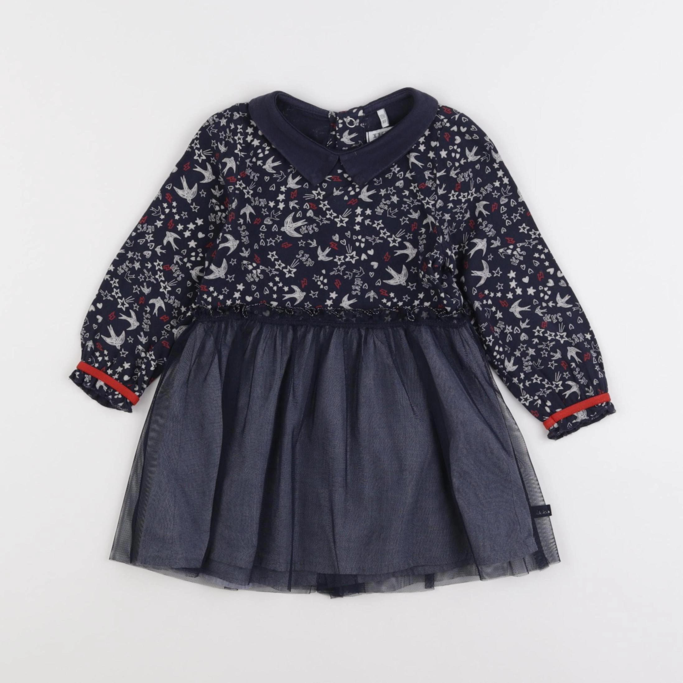 IKKS - robe bleu - 18 mois