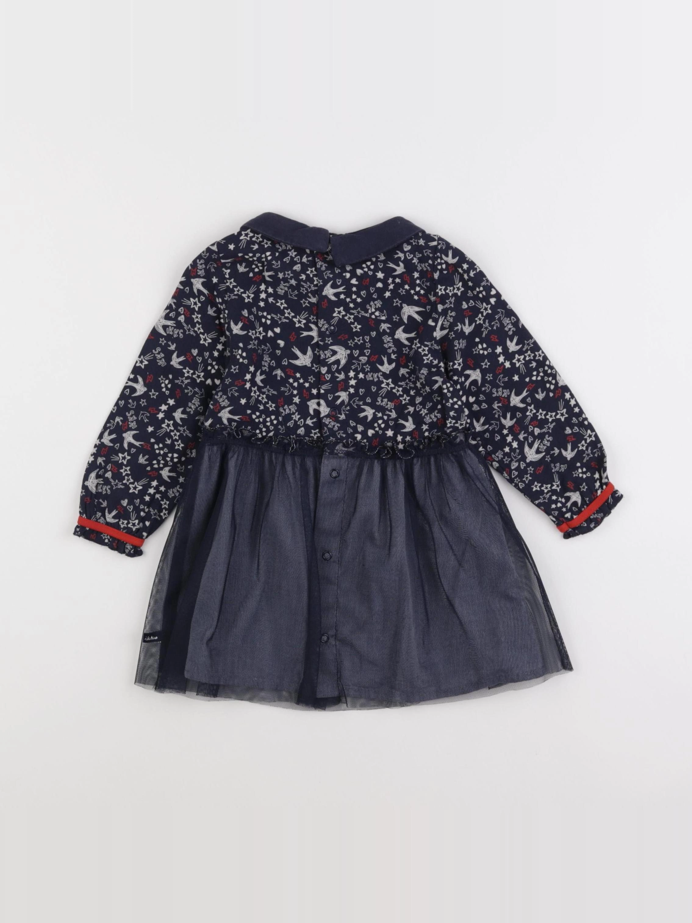 IKKS - robe bleu - 18 mois