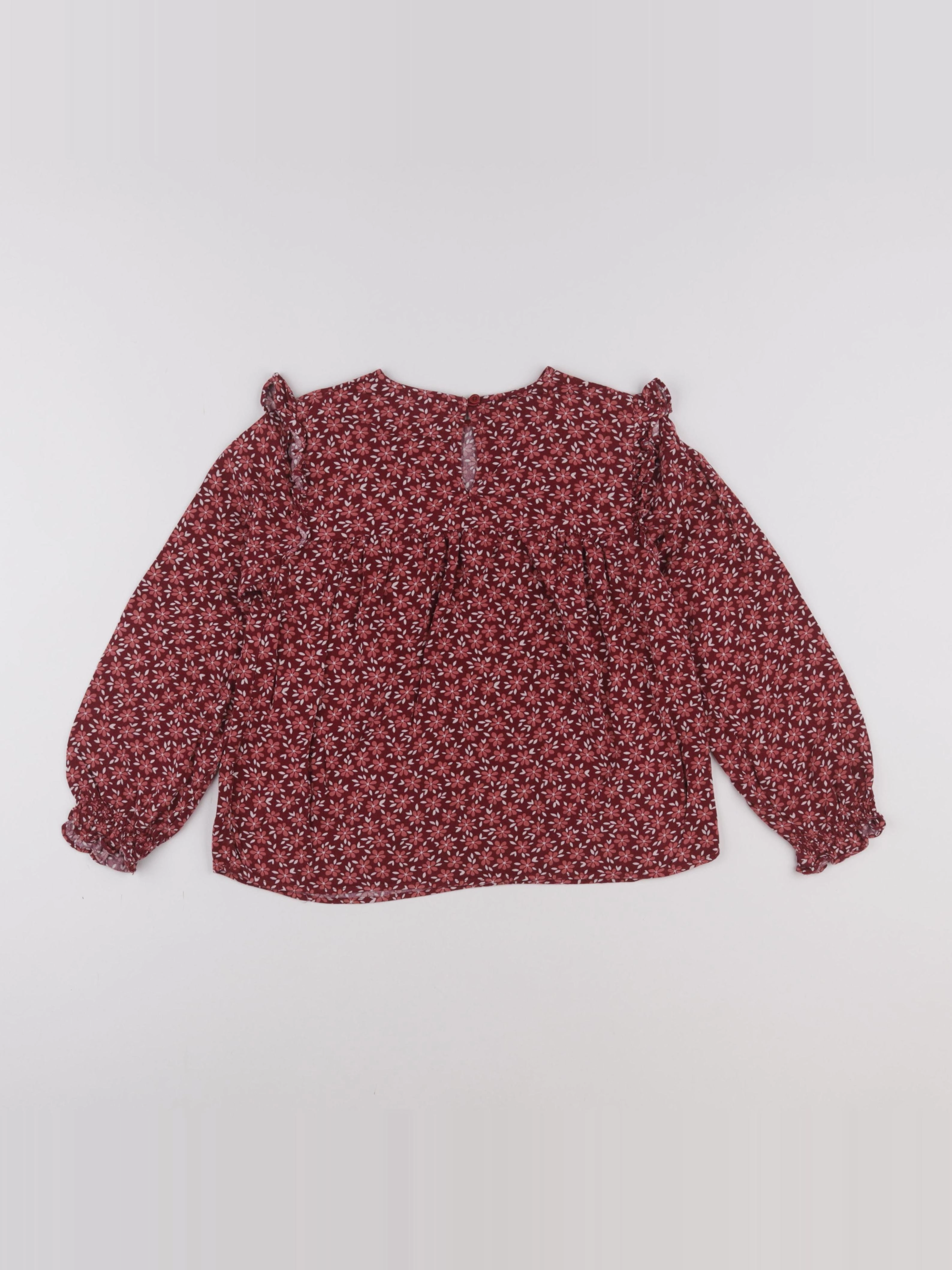 Vertbaudet - blouse rouge - 8 ans