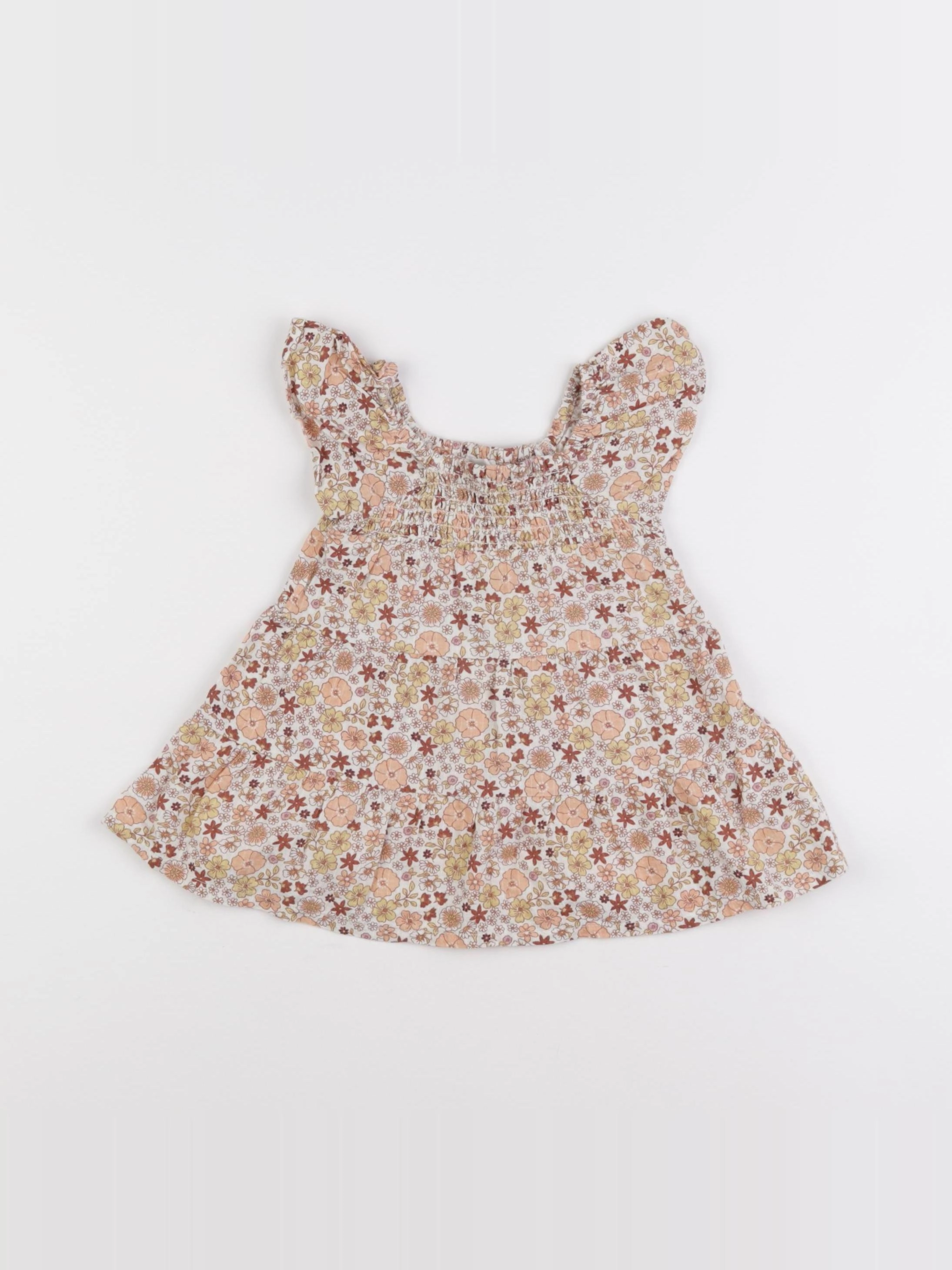Vertbaudet - robe multicolore - 6 mois